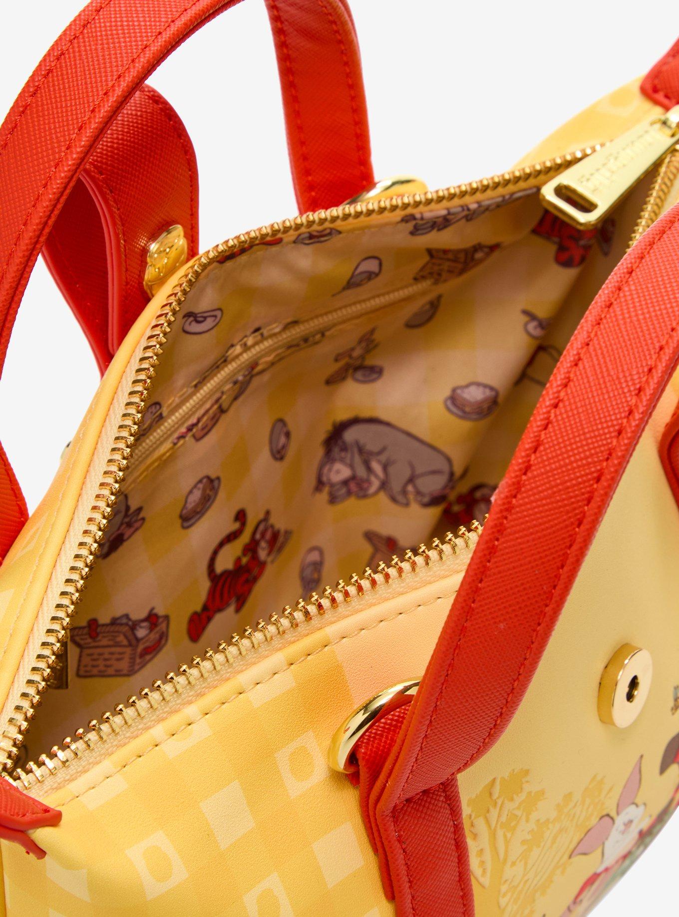 Loungefly Disney Winnie the Pooh Floral Gingham Mini Backpack - BoxLunch Exclusive, , alternate