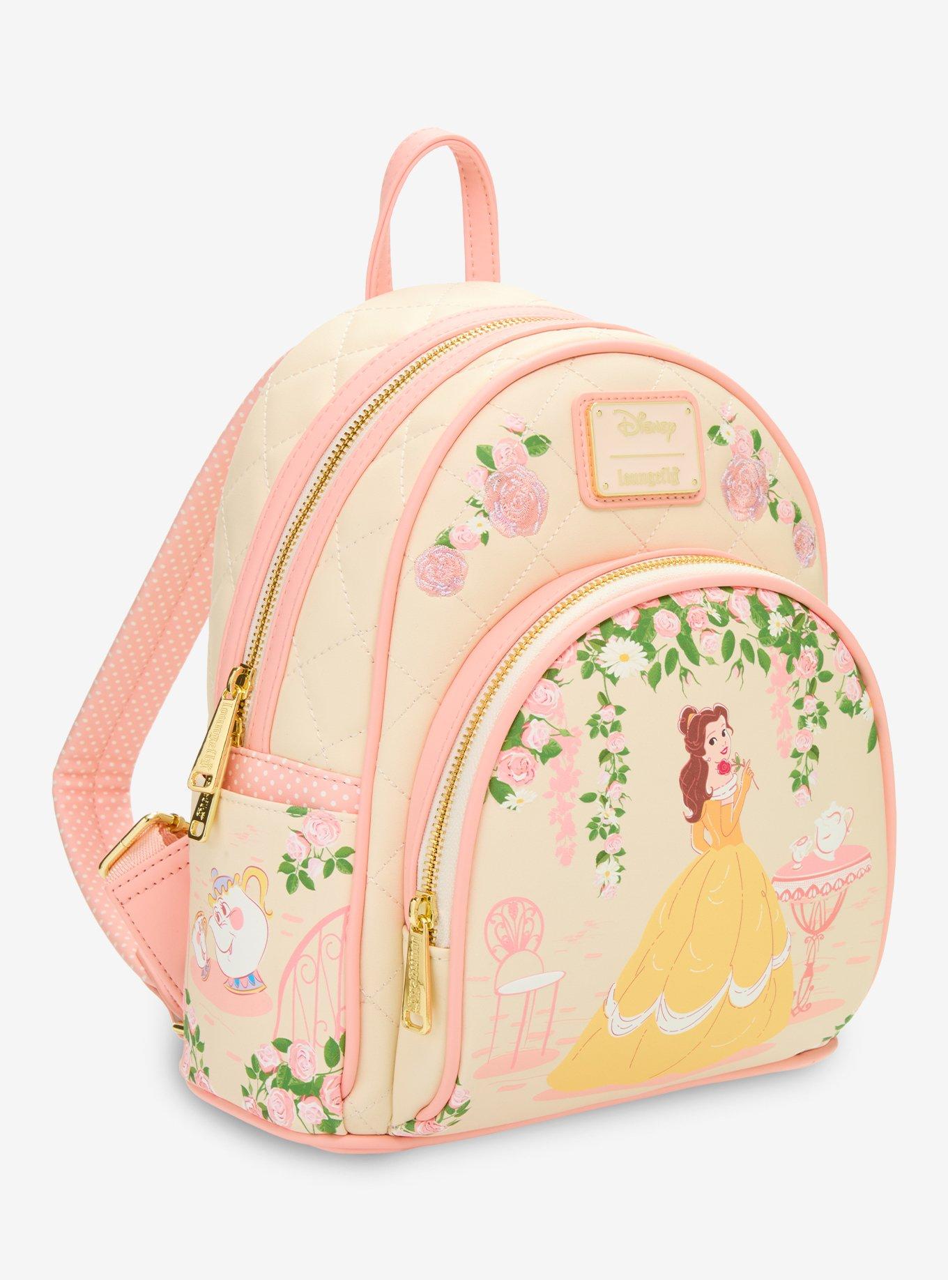 Loungefly Disney Beauty and The Beast Quilted Belle Mini Backpack - BoxLunch Exclusive, , hi-res