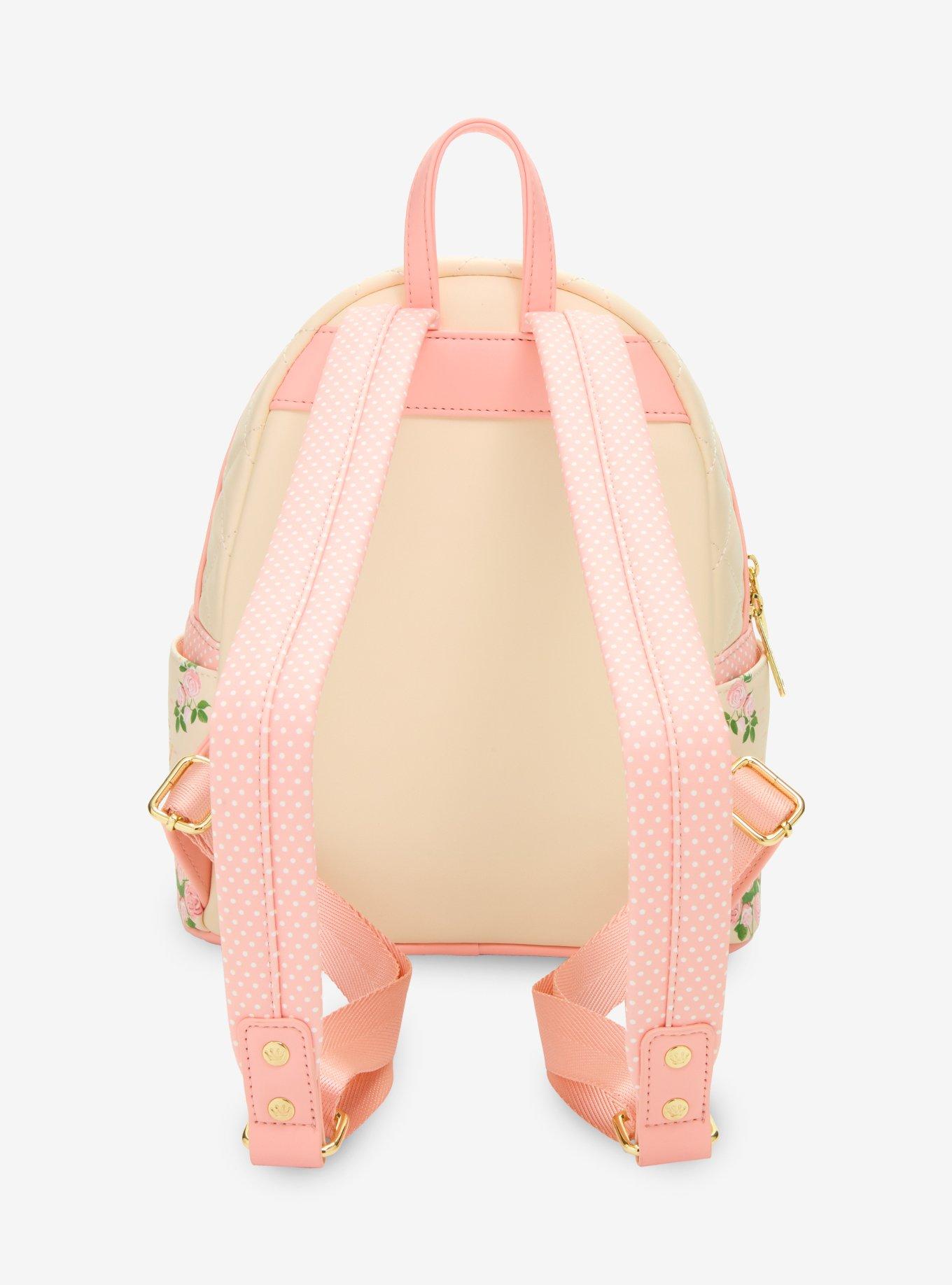 Loungefly Disney Beauty and The Beast Quilted Belle Mini Backpack - BoxLunch Exclusive, , alternate