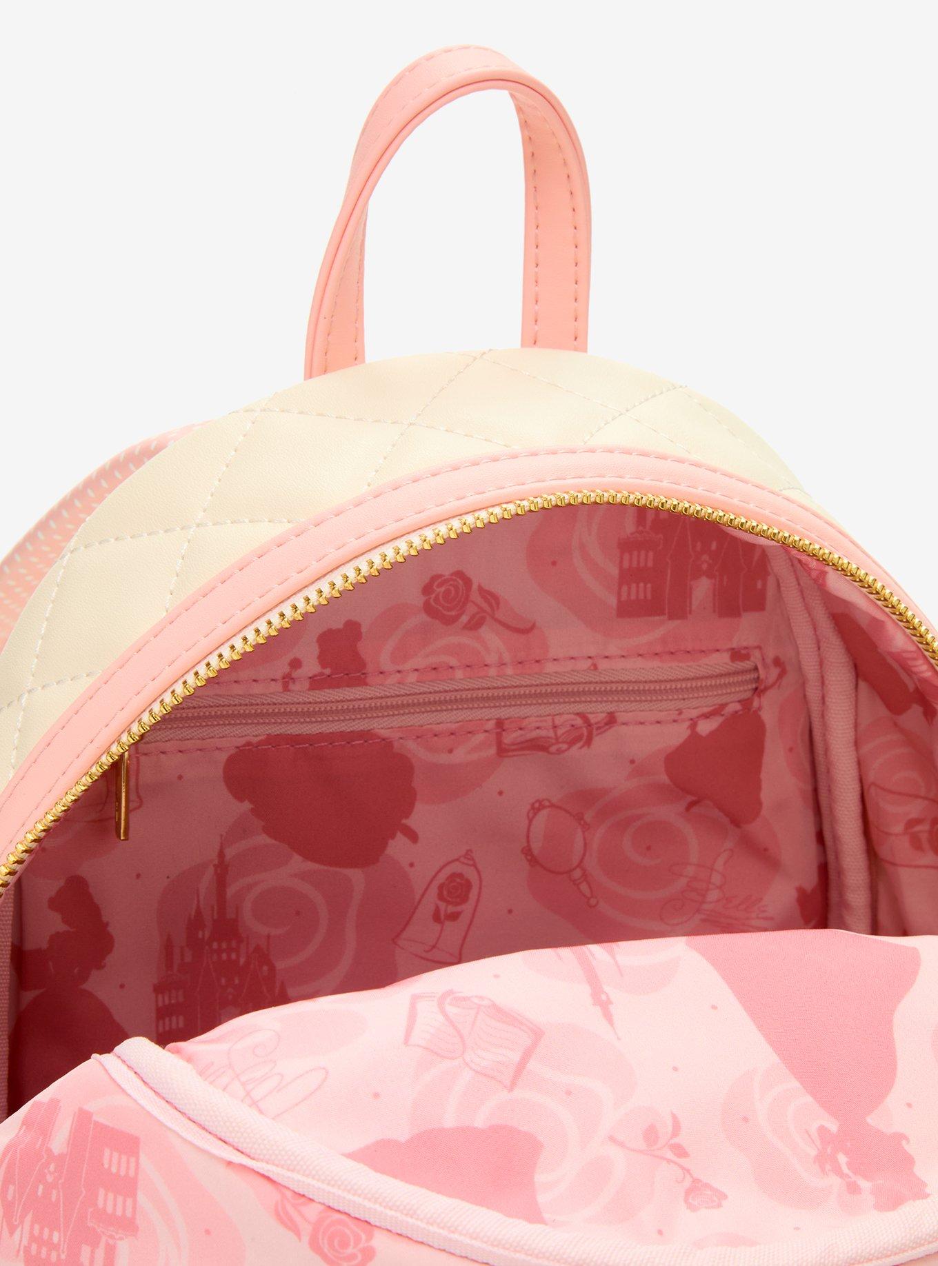 Loungefly Disney Beauty and The Beast Quilted Belle Mini Backpack - BoxLunch Exclusive, , alternate