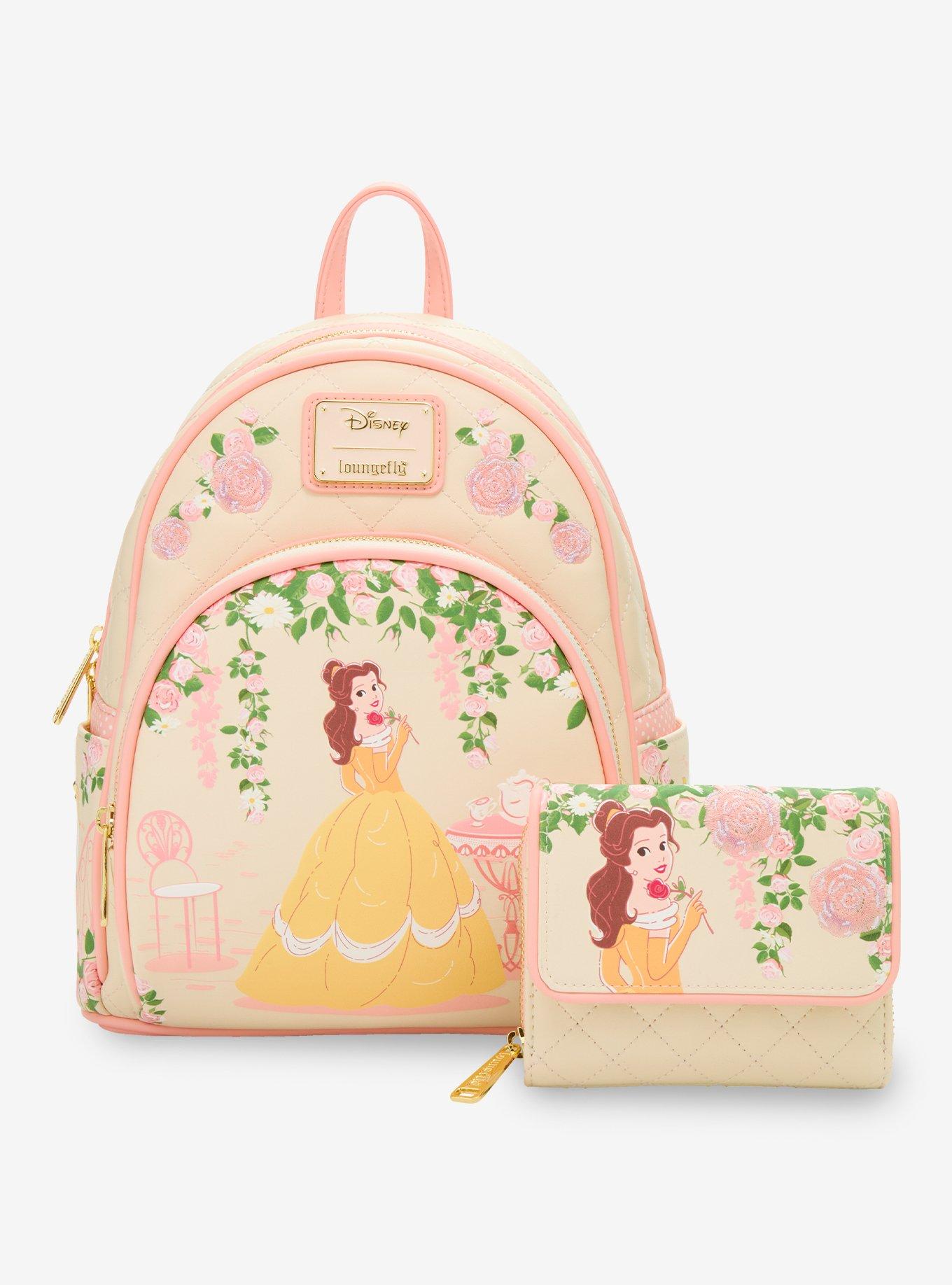 Loungefly Disney Beauty and The Beast Quilted Belle Mini Backpack - BoxLunch Exclusive, , alternate