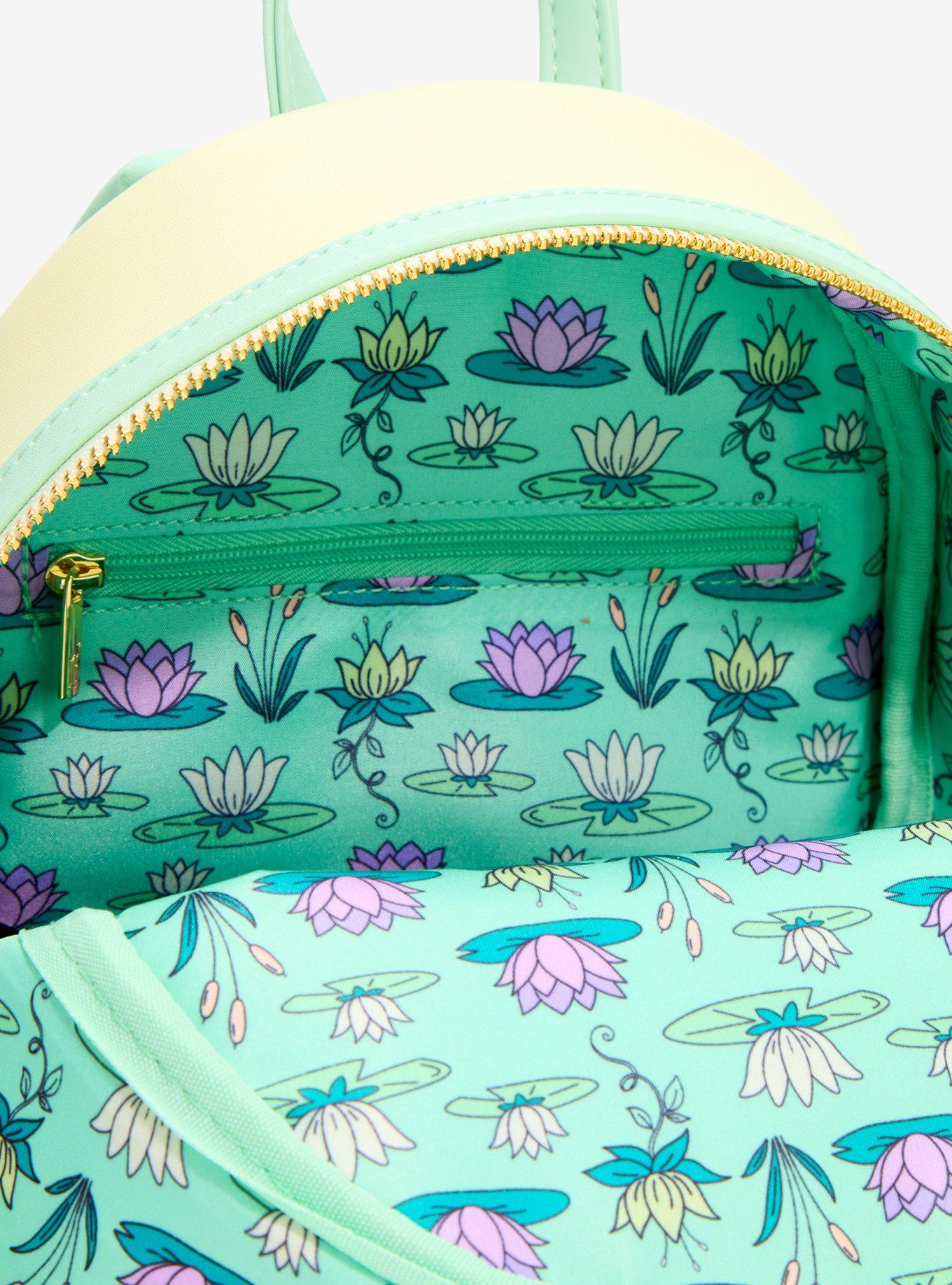 Loungefly Disney The Princess and the Frog Tiana Pond Flowers Mini Backpack - BoxLunch Exclusive, , alternate