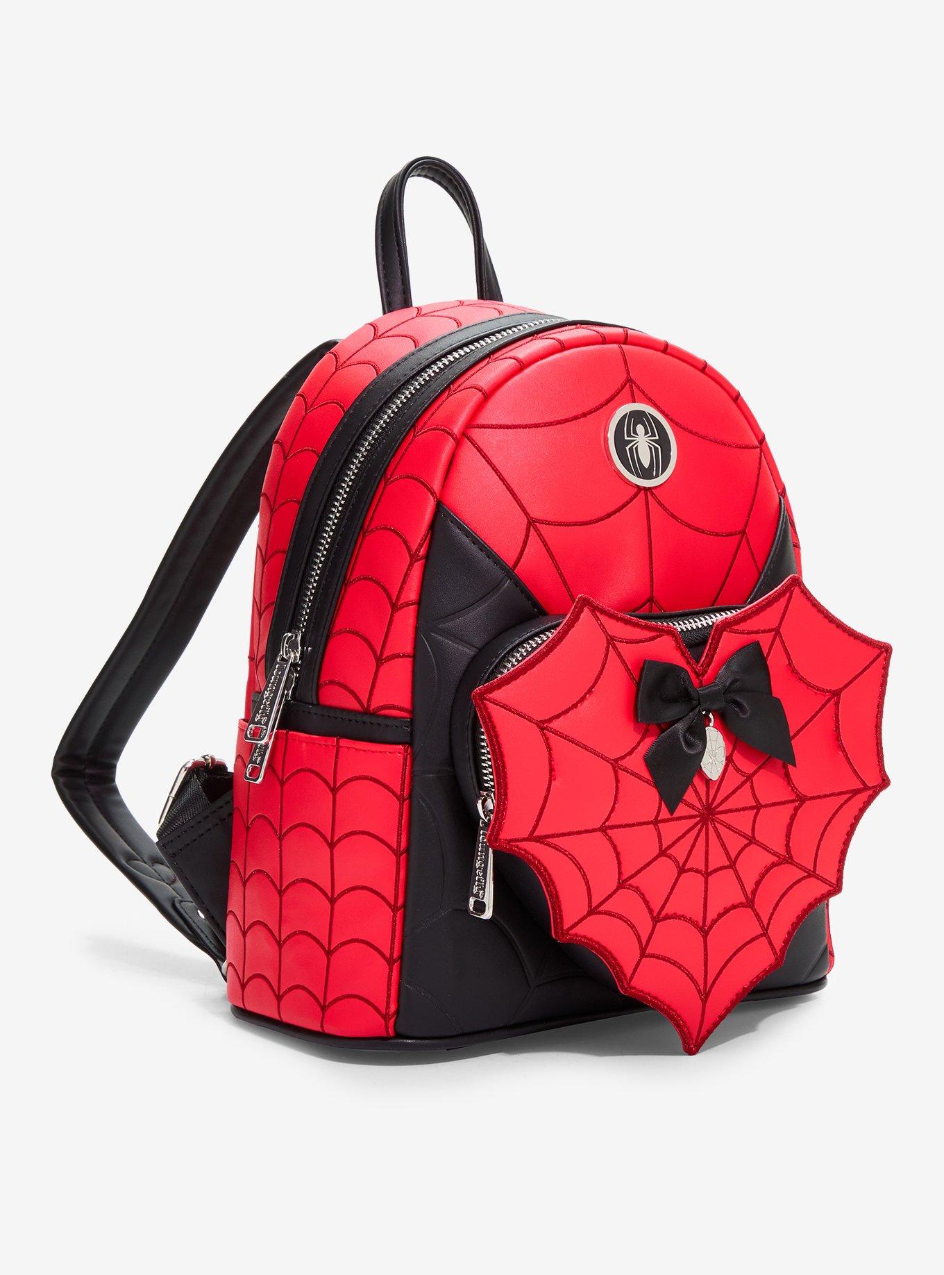 Loungefly Marvel Spider-Man Web Heart Mini Backpack - BoxLunch Exclusive, , hi-res