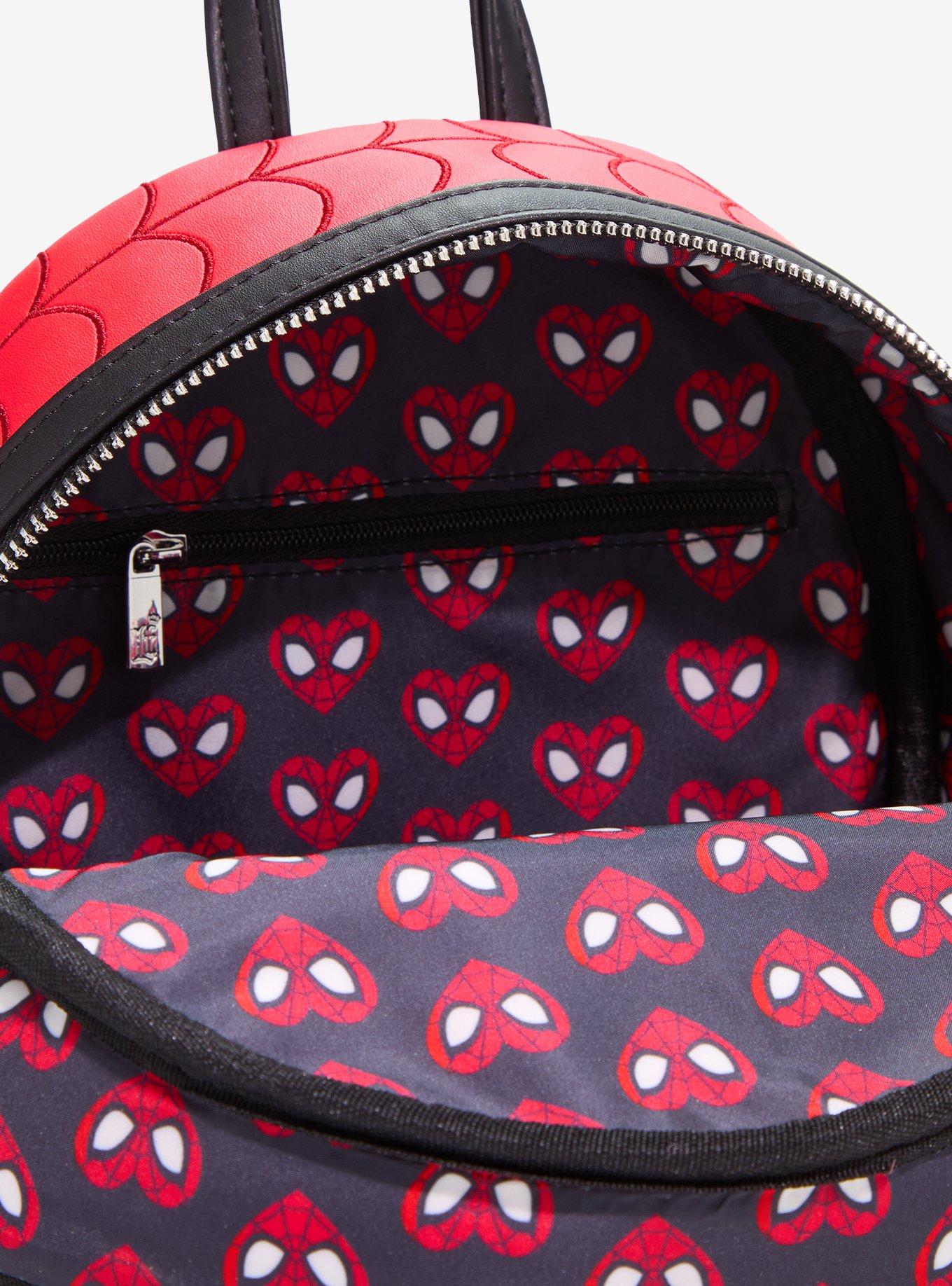 Loungefly Marvel Spider-Man Web Heart Mini Backpack - BoxLunch Exclusive, , alternate