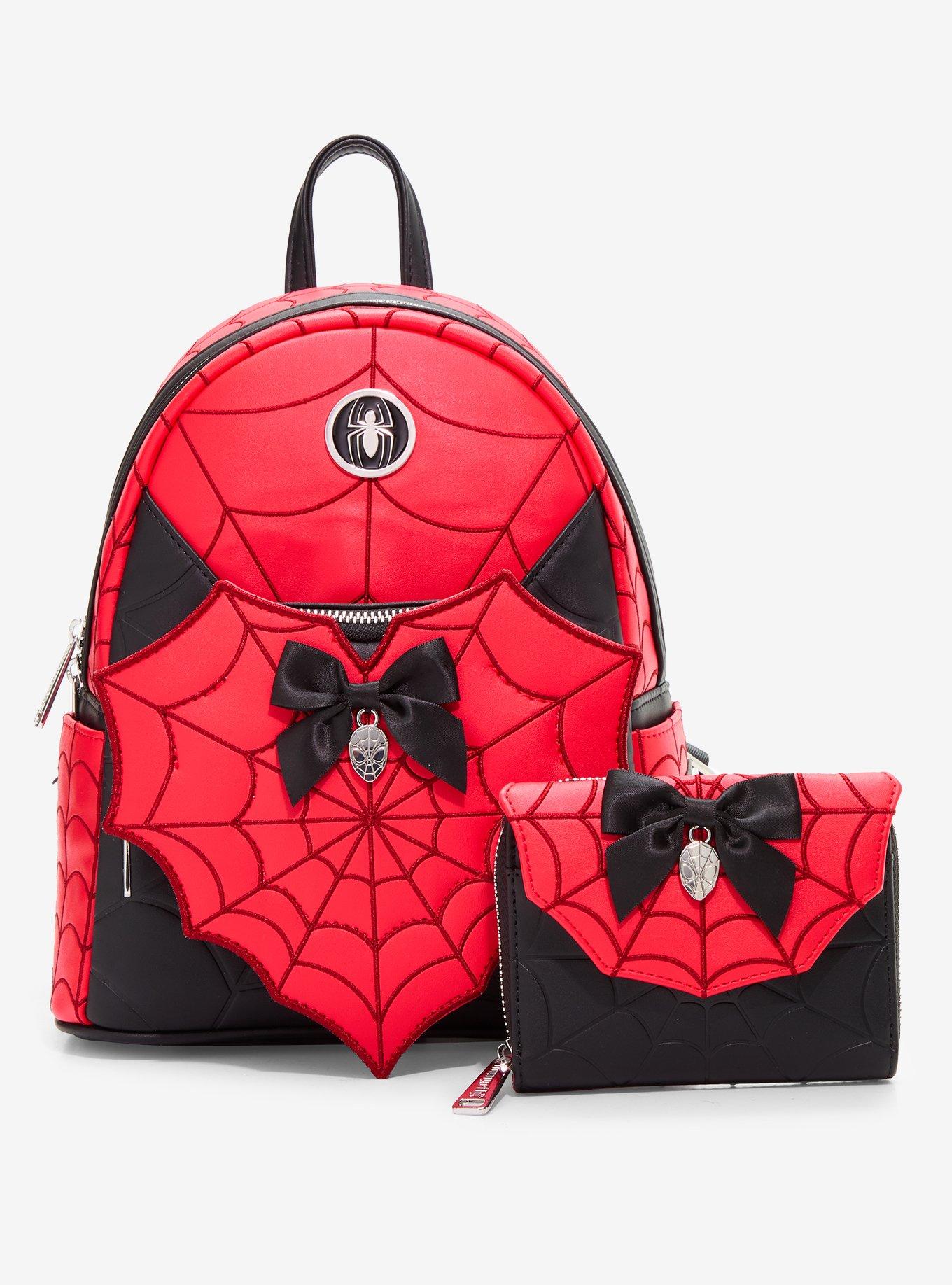 Loungefly Marvel Spider-Man Web Heart Mini Backpack - BoxLunch Exclusive, , alternate