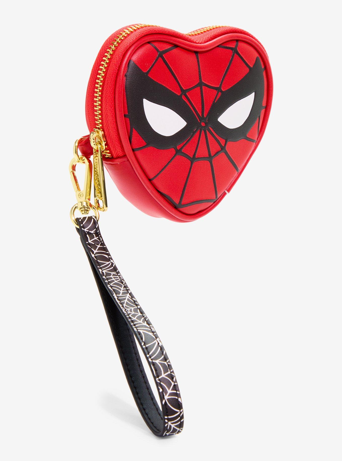 Loungefly Marvel Spider-Man Heart Mask Coin Purse - BoxLunch Exclusive, , hi-res