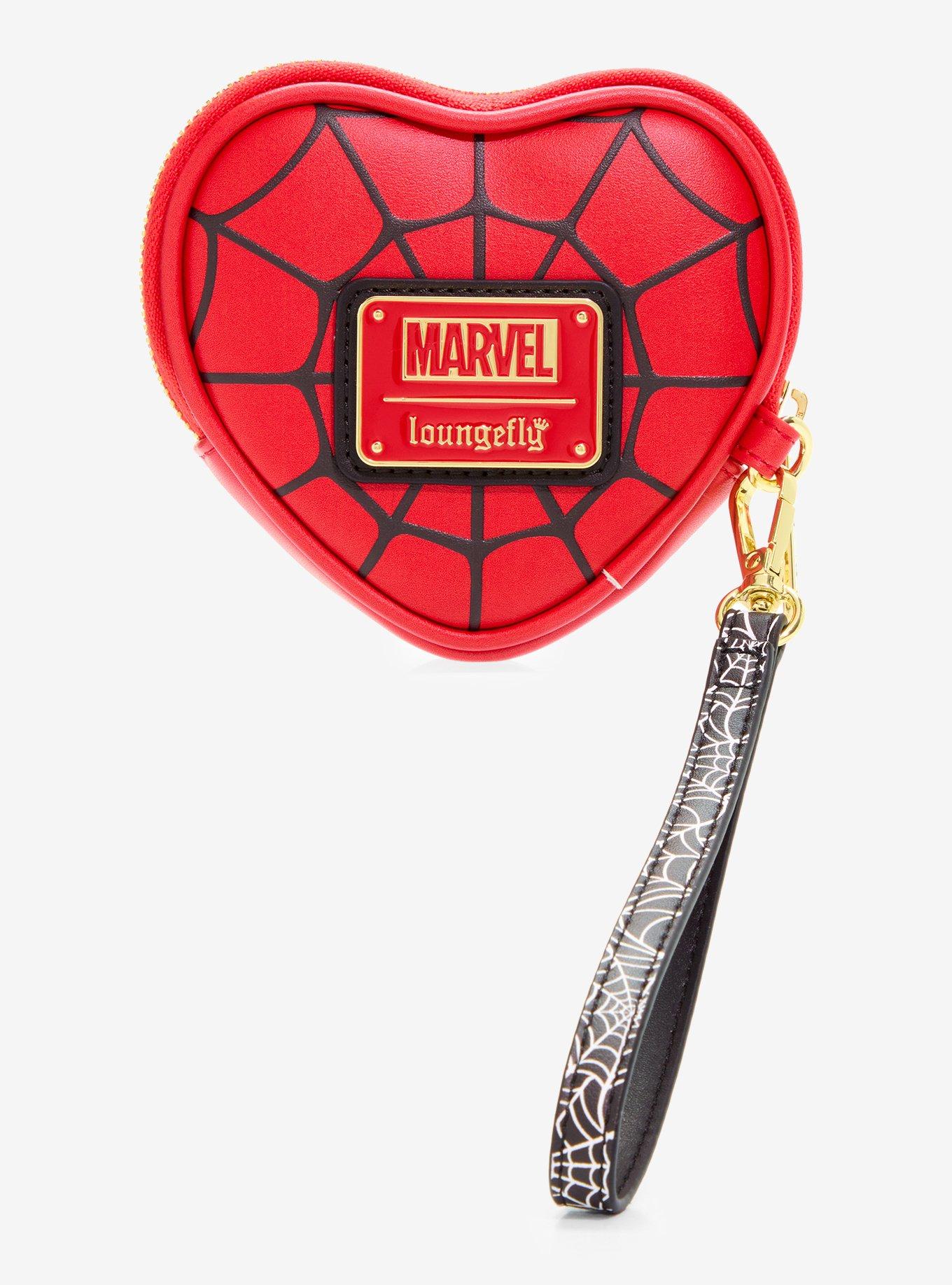 Loungefly Marvel Spider-Man Heart Mask Coin Purse - BoxLunch Exclusive, , alternate