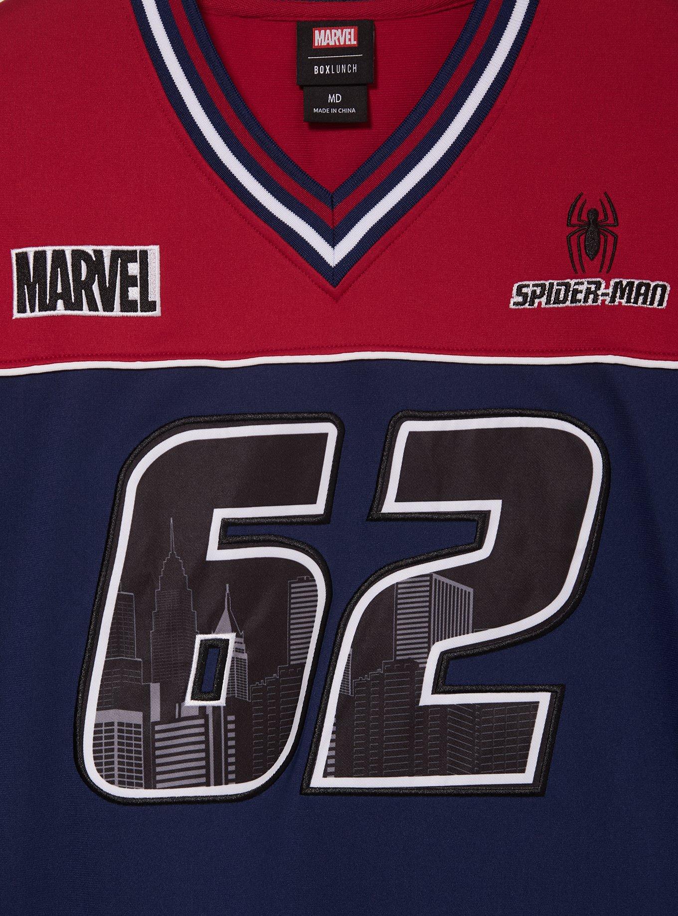 Marvel Spider-Man Color Block Football Jersey - BoxLuch Exclusive, BLACK, alternate