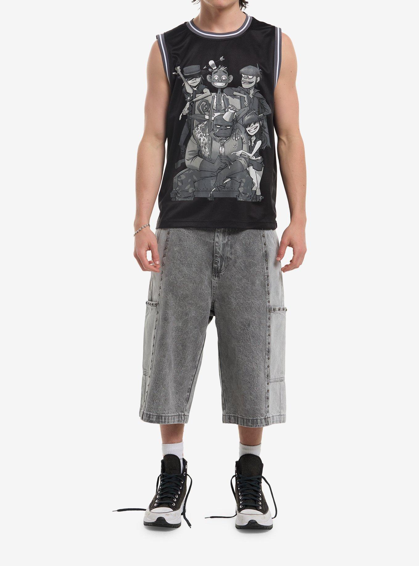 Gorillaz Group Basketball Jersey, BLACK, alternate