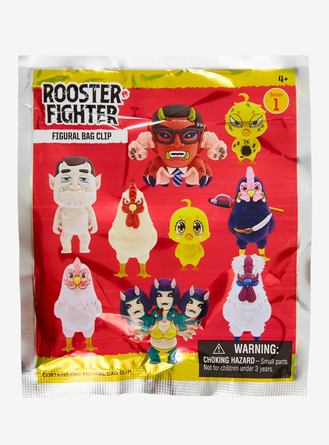 Rooster Fighter Series 1 Blind Bag Figural Bag Clip, , alternate - view 3
