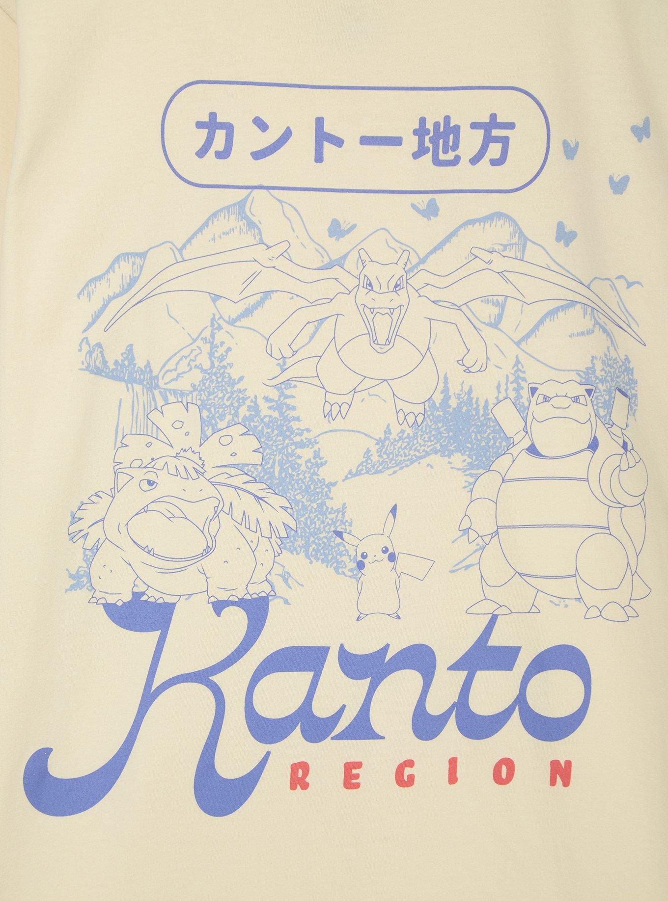 Pok&eacute;mon Kanto Region Scenic T-Shirt &mdash; BoxLunch Exclusive, CREAM, alternate - view 3
