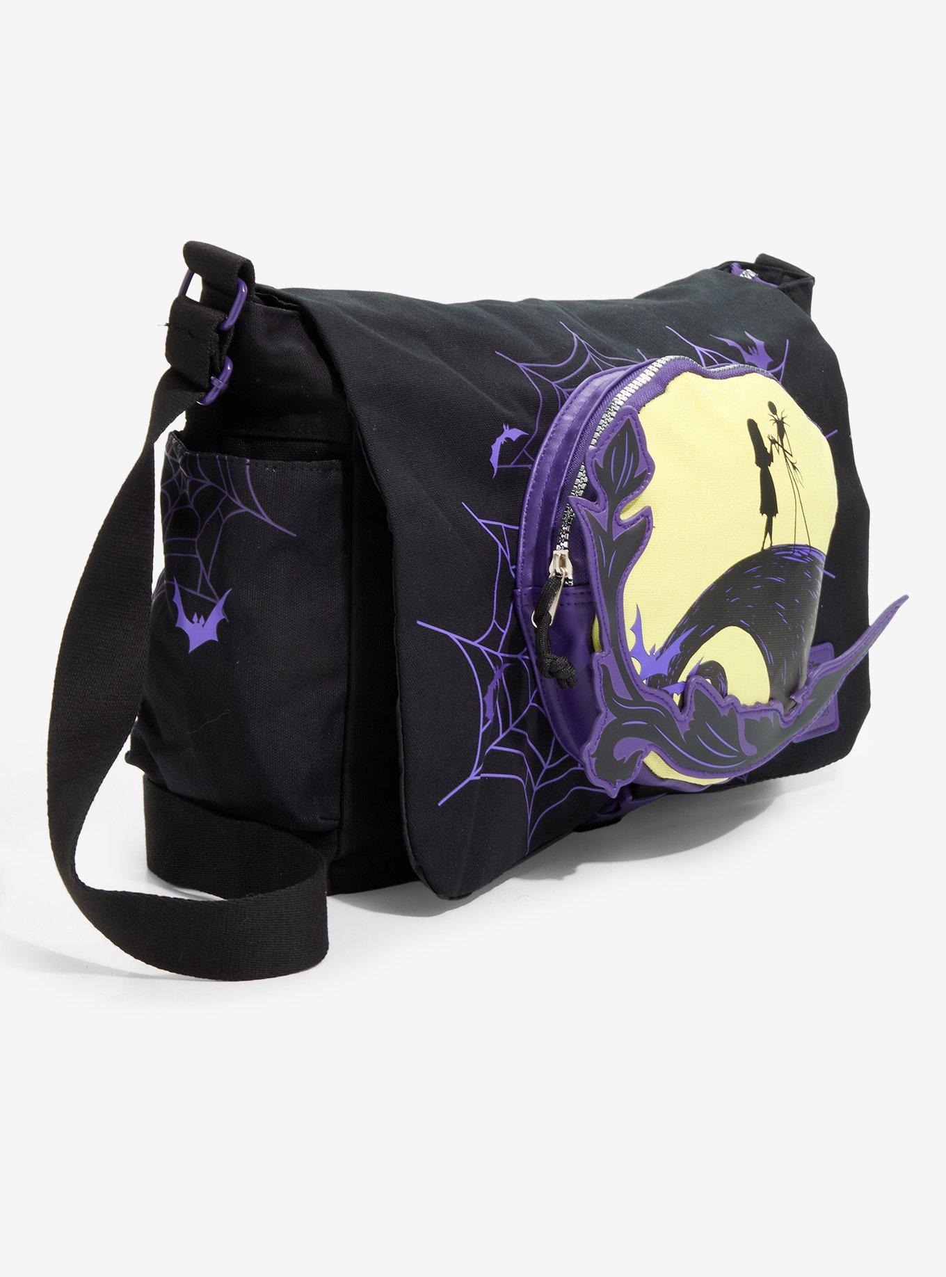 The Nightmare Before Christmas Jack & Sally Messenger Bag, , hi-res