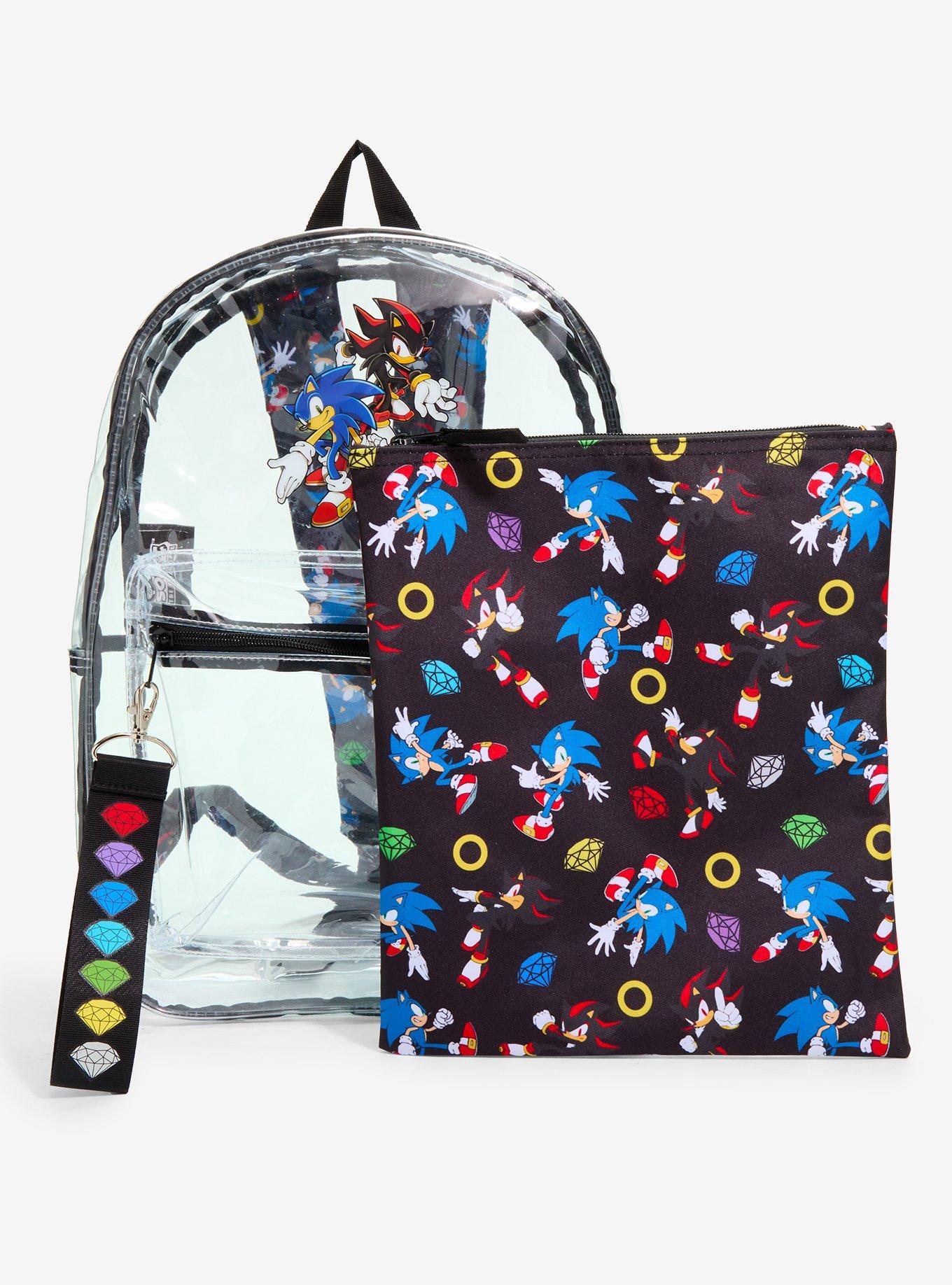 Sonic The Hedgehog Sonic & Shadow Clear Backpack, , hi-res