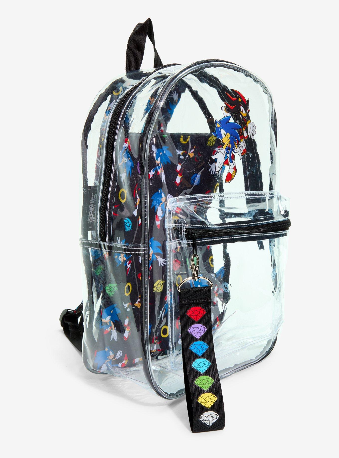 Sonic The Hedgehog Sonic & Shadow Clear Backpack, , alternate