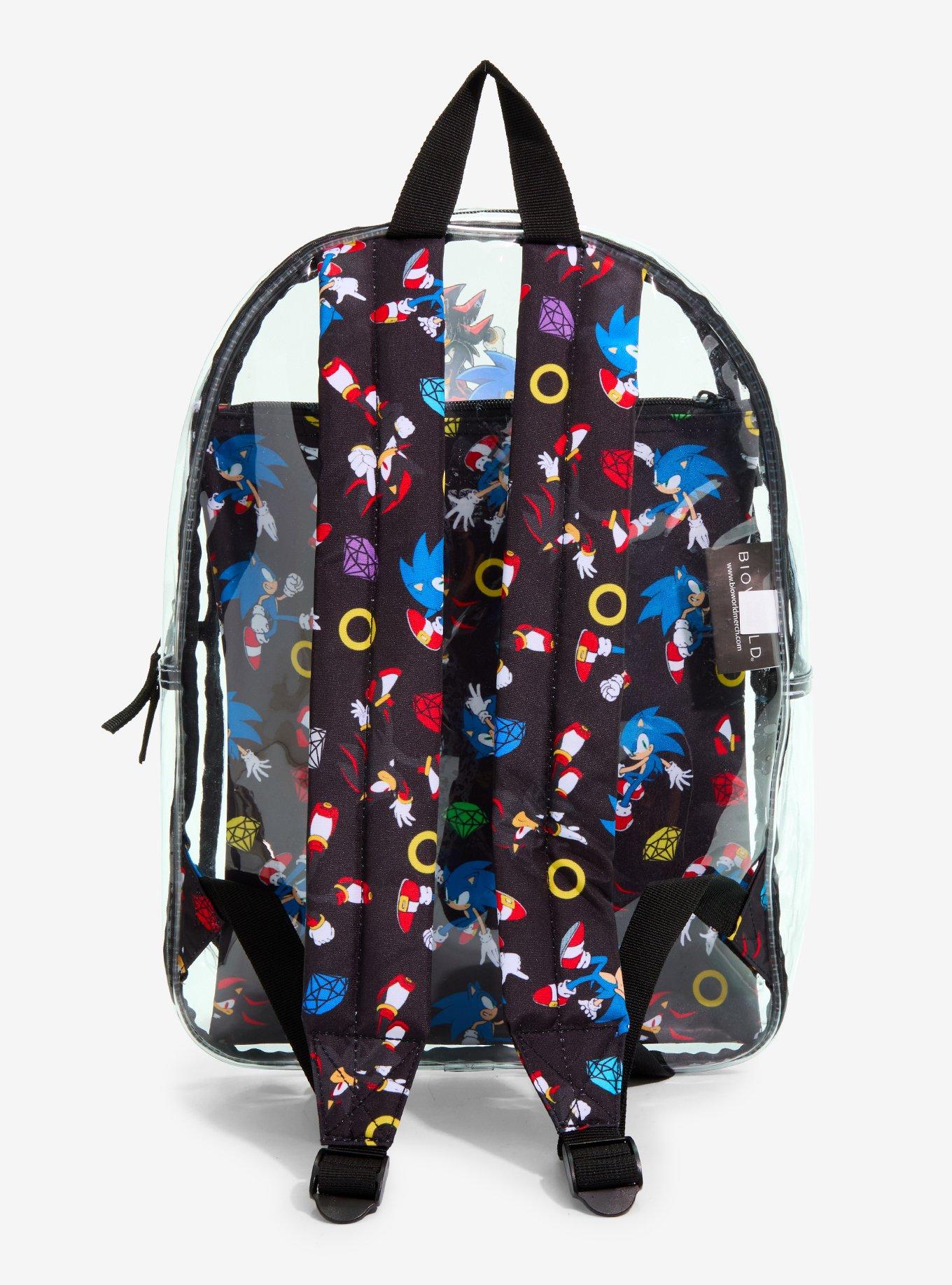 Sonic The Hedgehog Sonic & Shadow Clear Backpack, , alternate