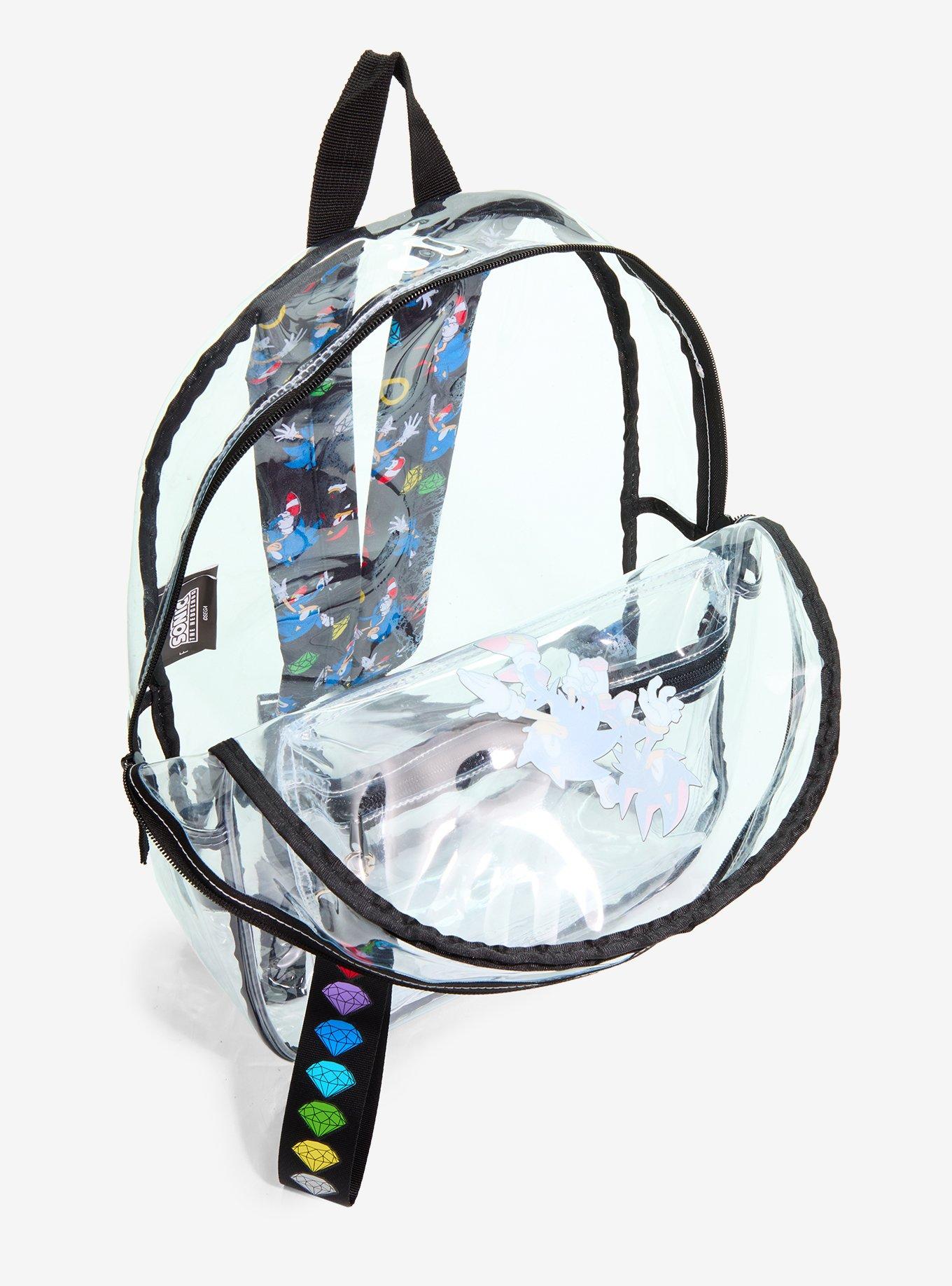 Sonic The Hedgehog Sonic & Shadow Clear Backpack, , alternate