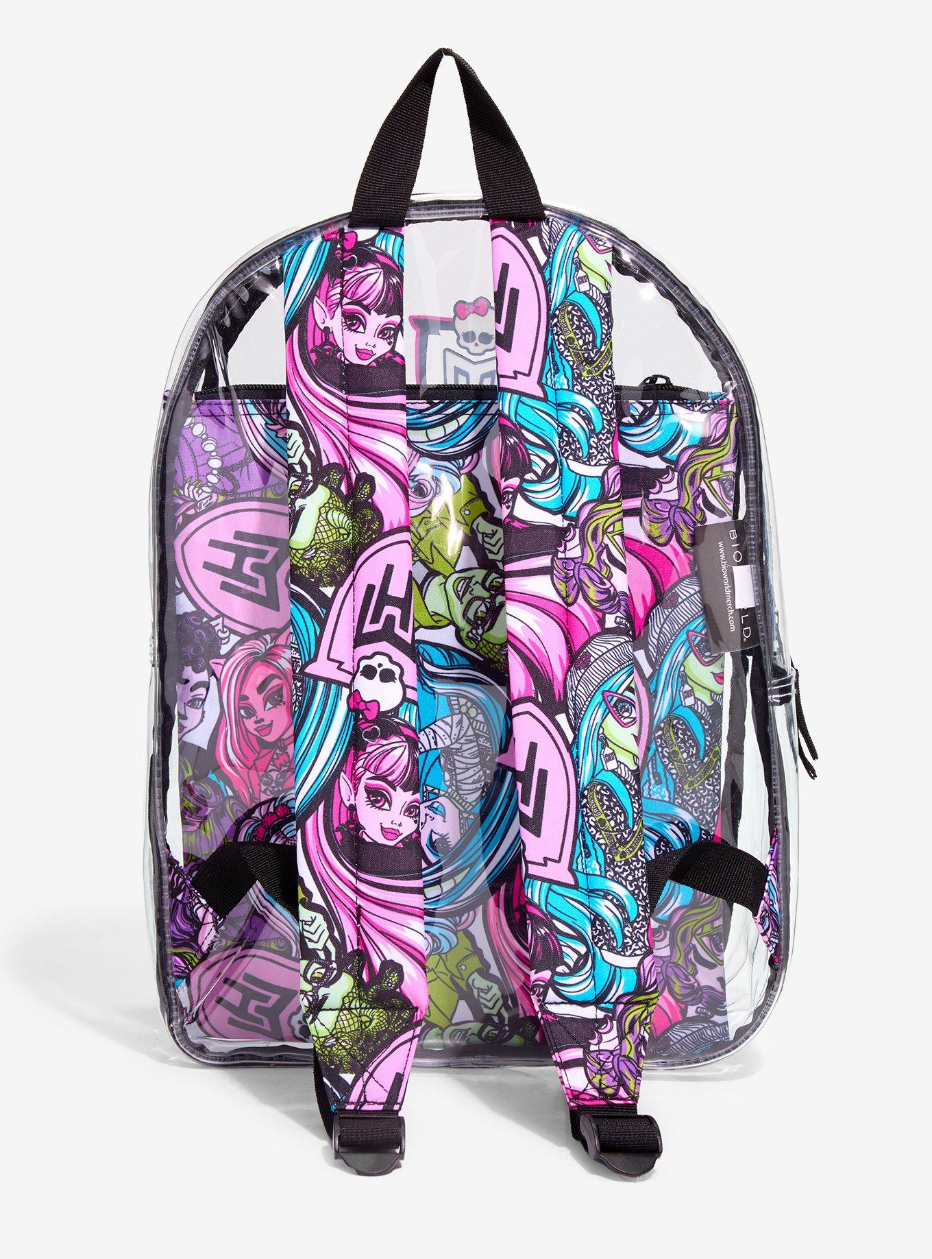 Monster High Characters Clear Backpack, , alternate