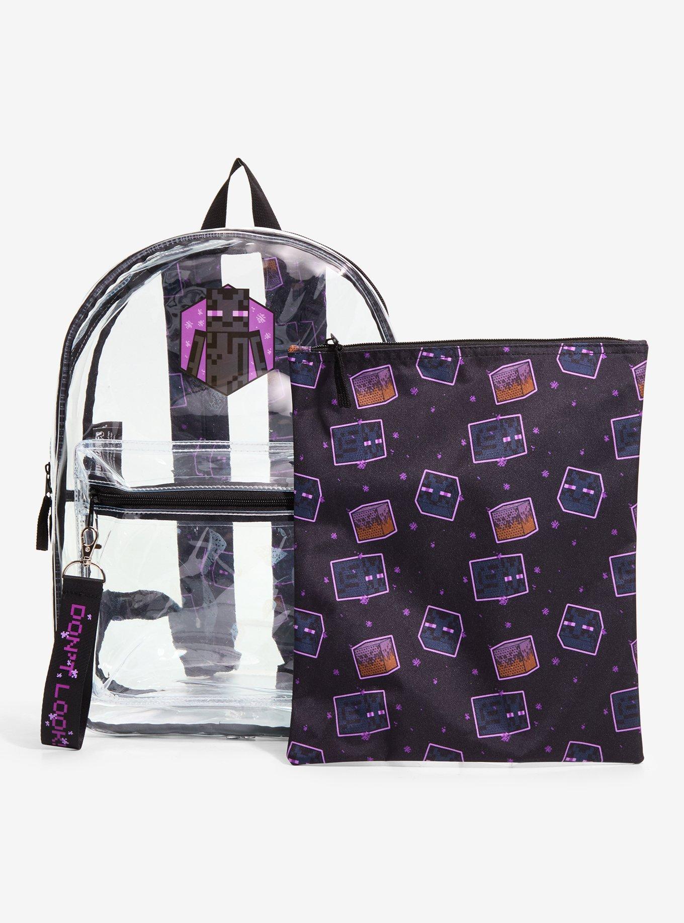 Minecraft Enderman Clear Backpack, , hi-res