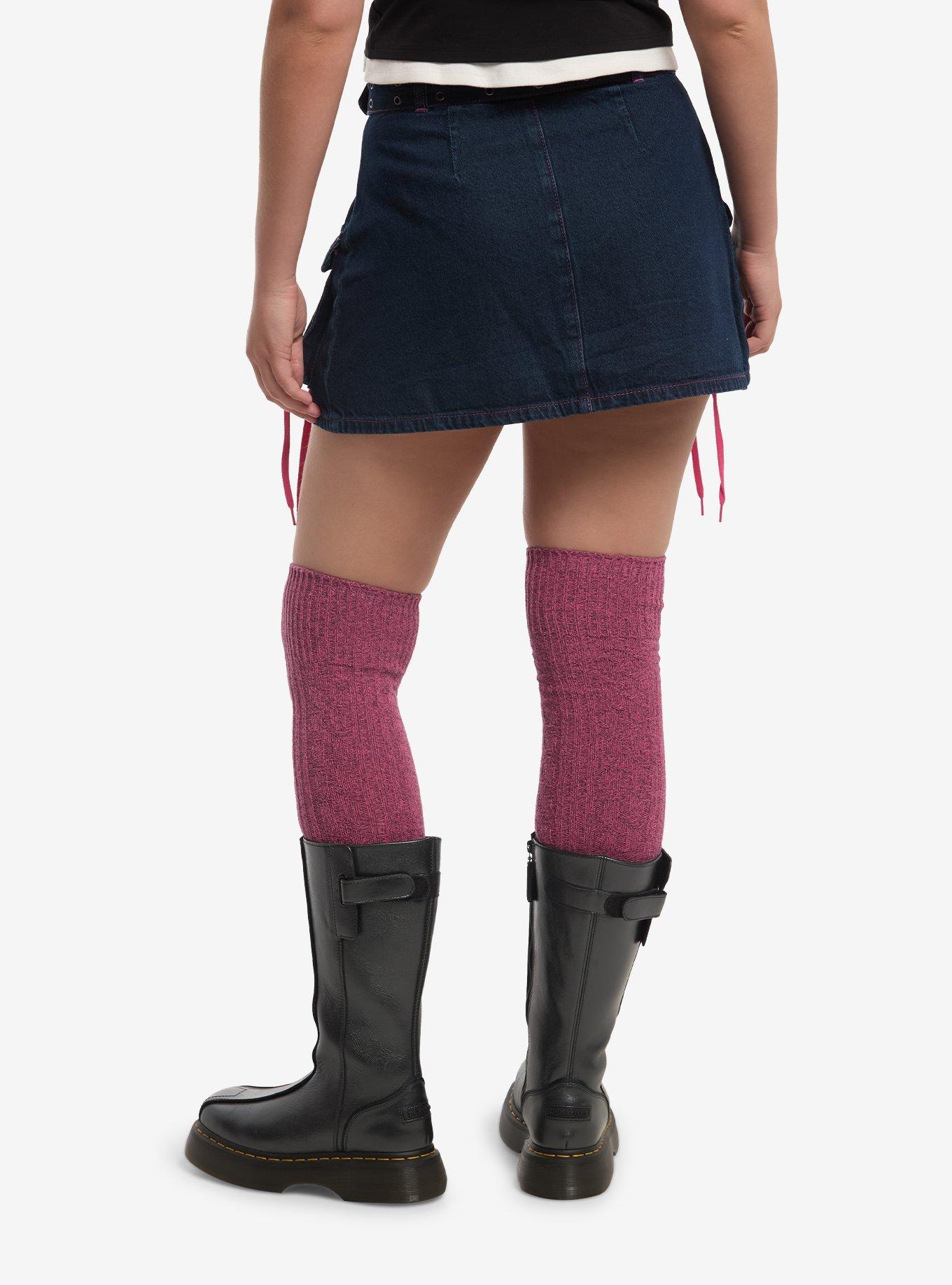 Sweet Society Cargo Belted Mini Denim Skirt, , hi-res