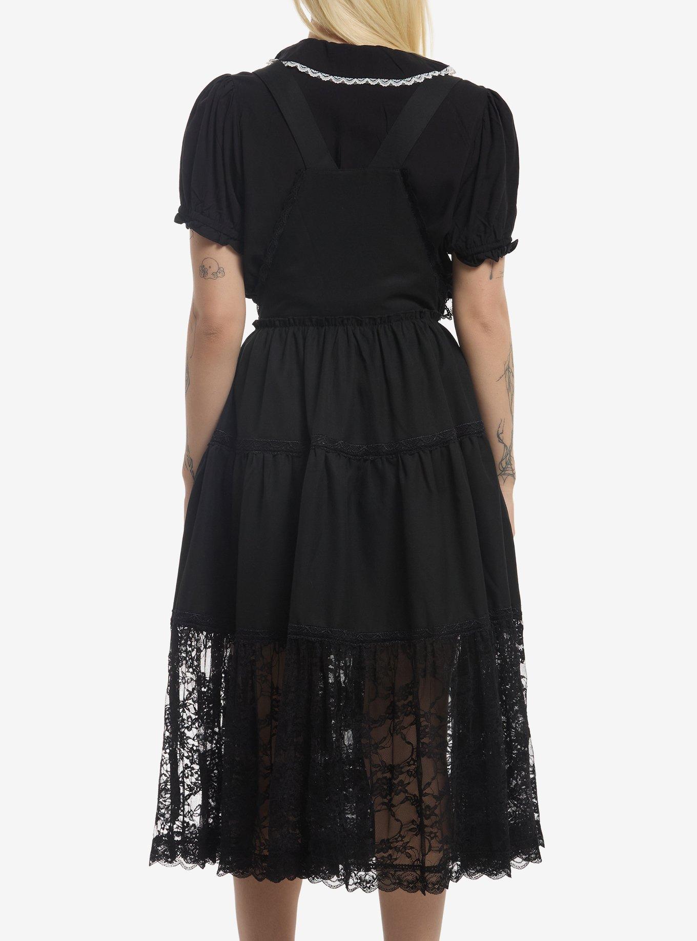 Cosmic Aura Black Lace Trim Skirtall, MULTI, alternate