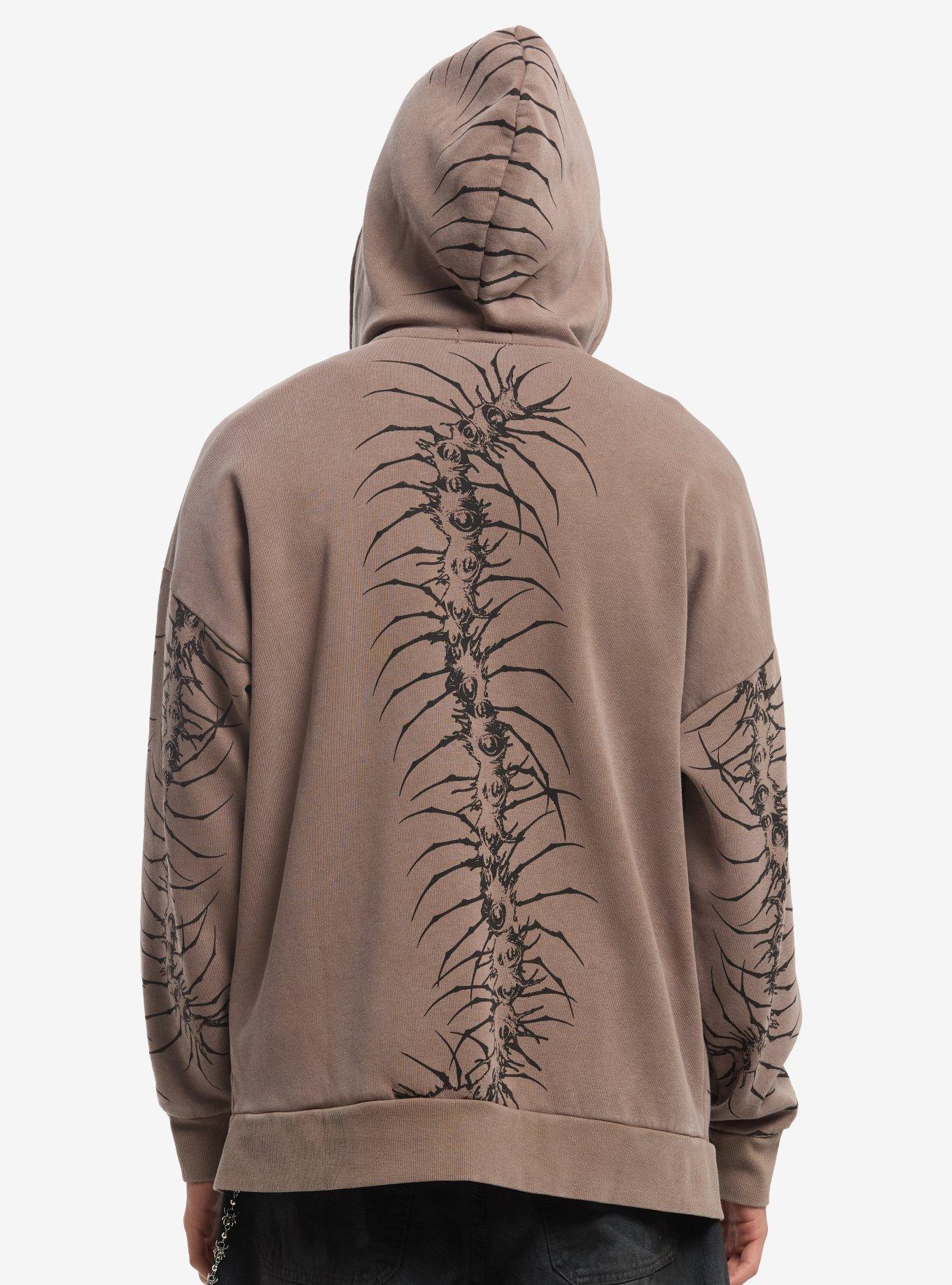Parasite Insect Skeleton Hoodie, BLACK, alternate