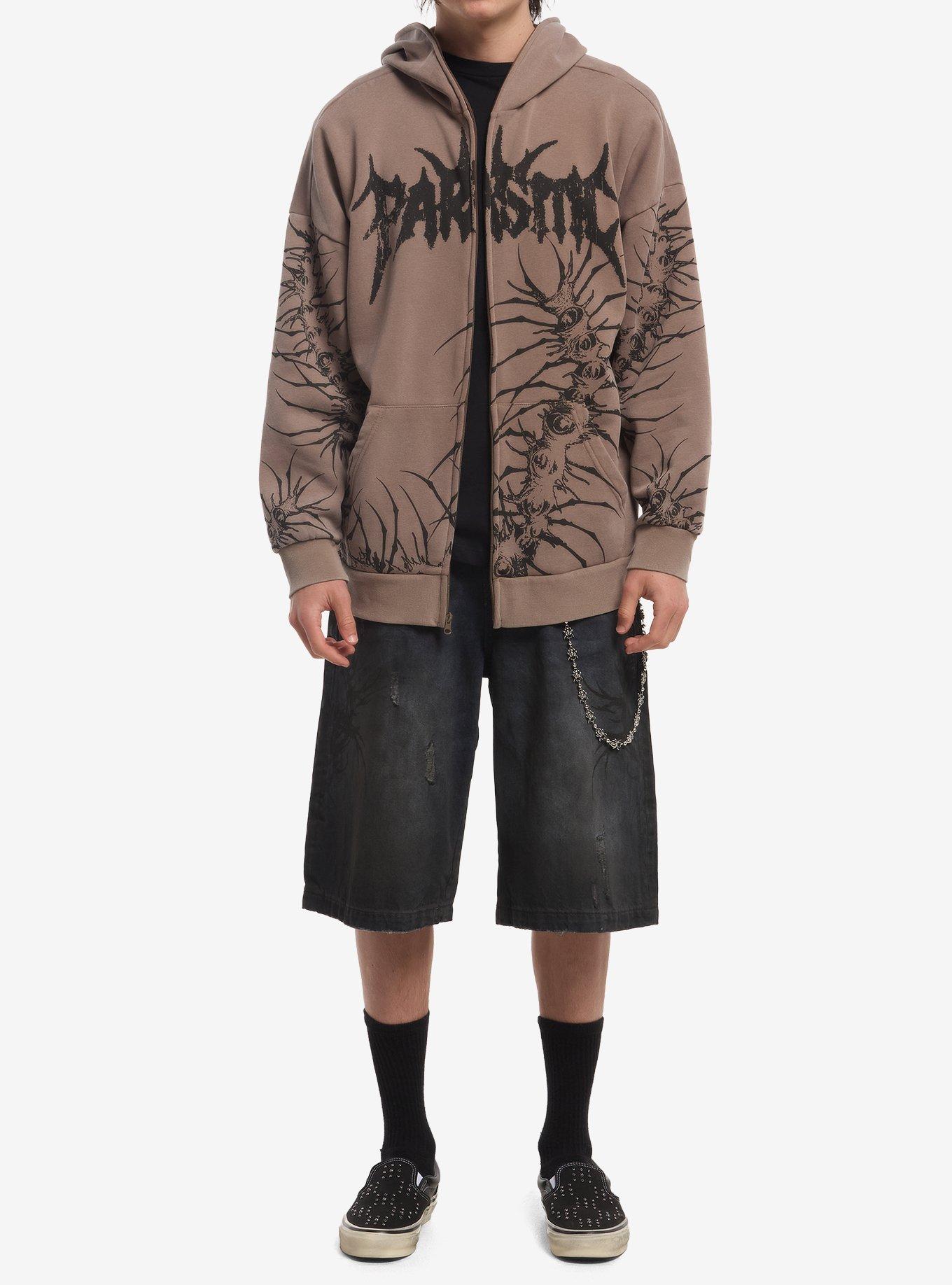 Parasite Insect Skeleton Hoodie, BLACK, alternate