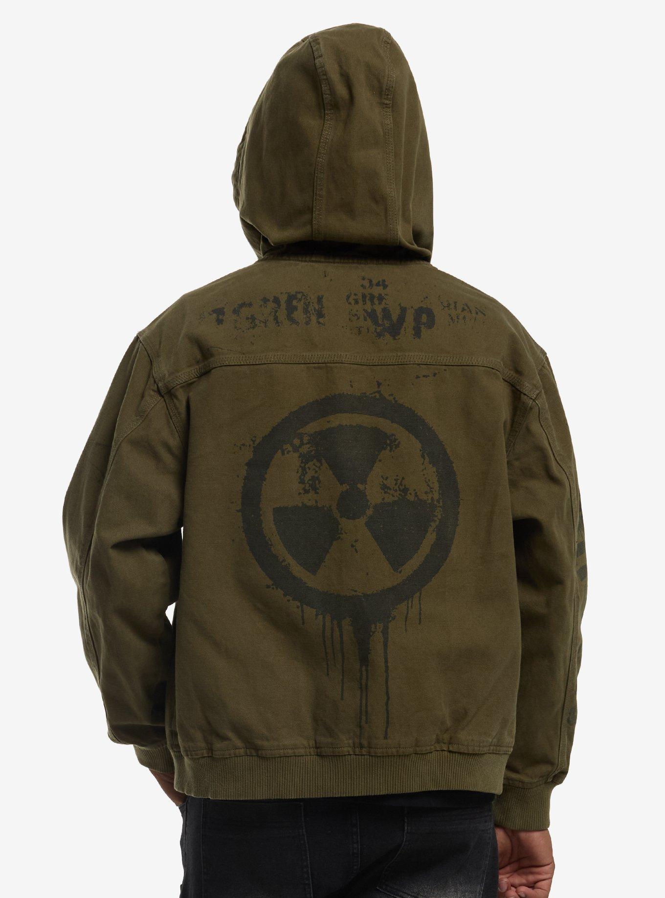 Olive Insects Radiation Symbol Jacket, , hi-res