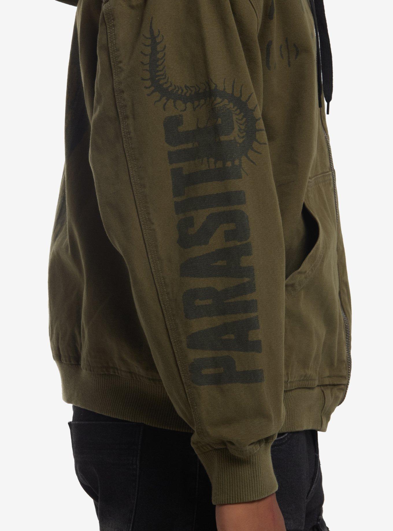 Olive Insects Radiation Symbol Jacket, BLACK, alternate