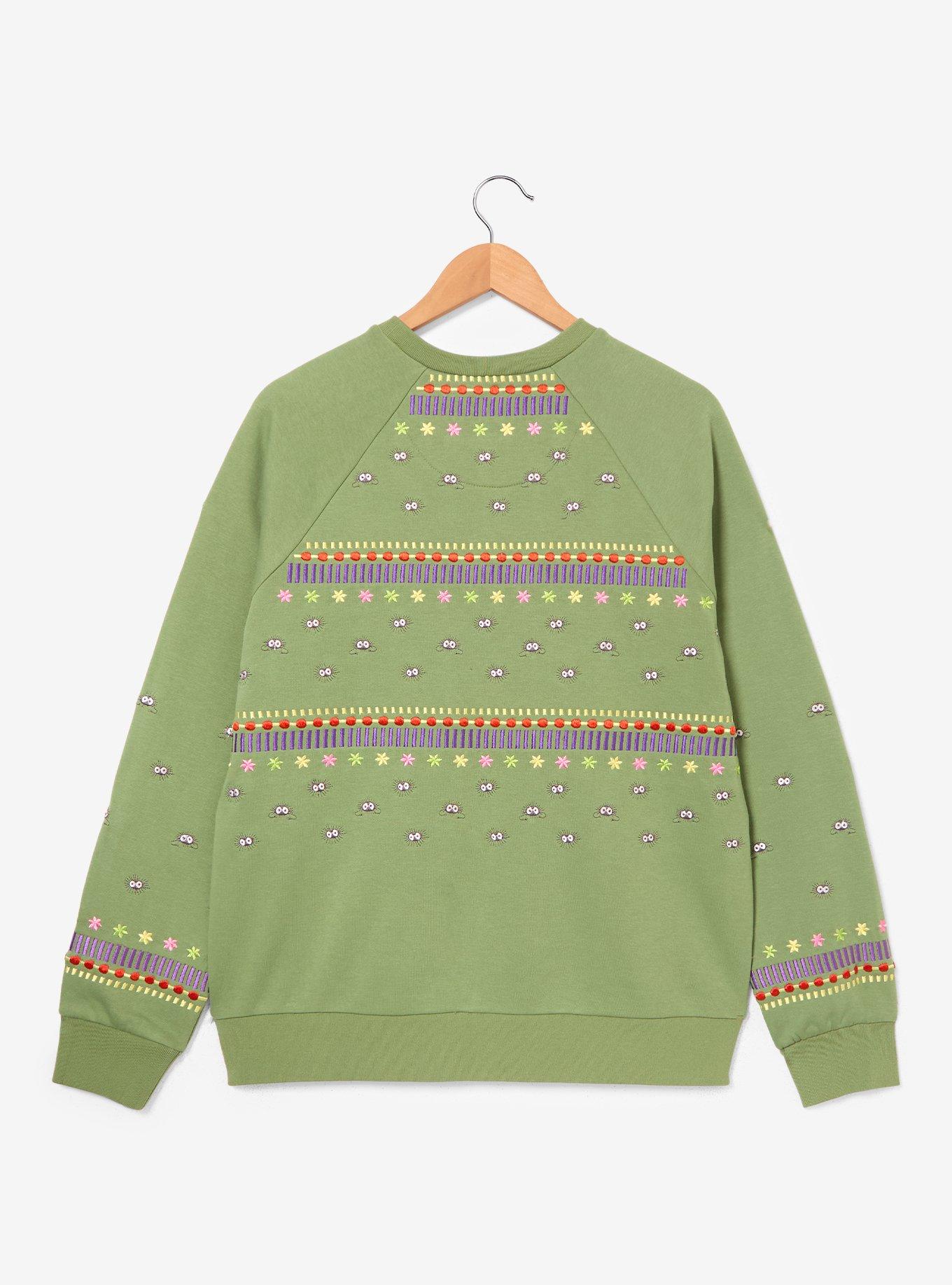 Studio Ghibli&reg; Spirited Away Soot Sprites Embroidered Women's Crewneck - BoxLunch Exclusive, , hi-res