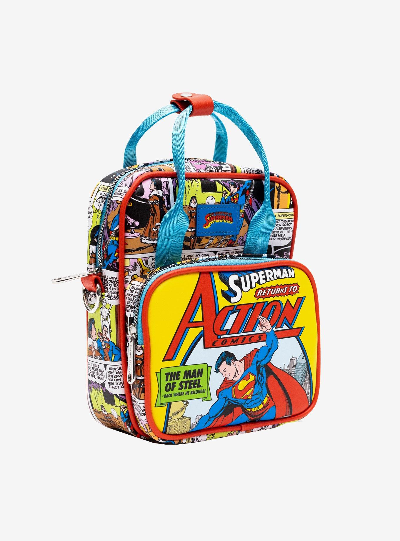 DC Comics Superman Return to Action Comics Cover Pose Crossbody Bag, , hi-res