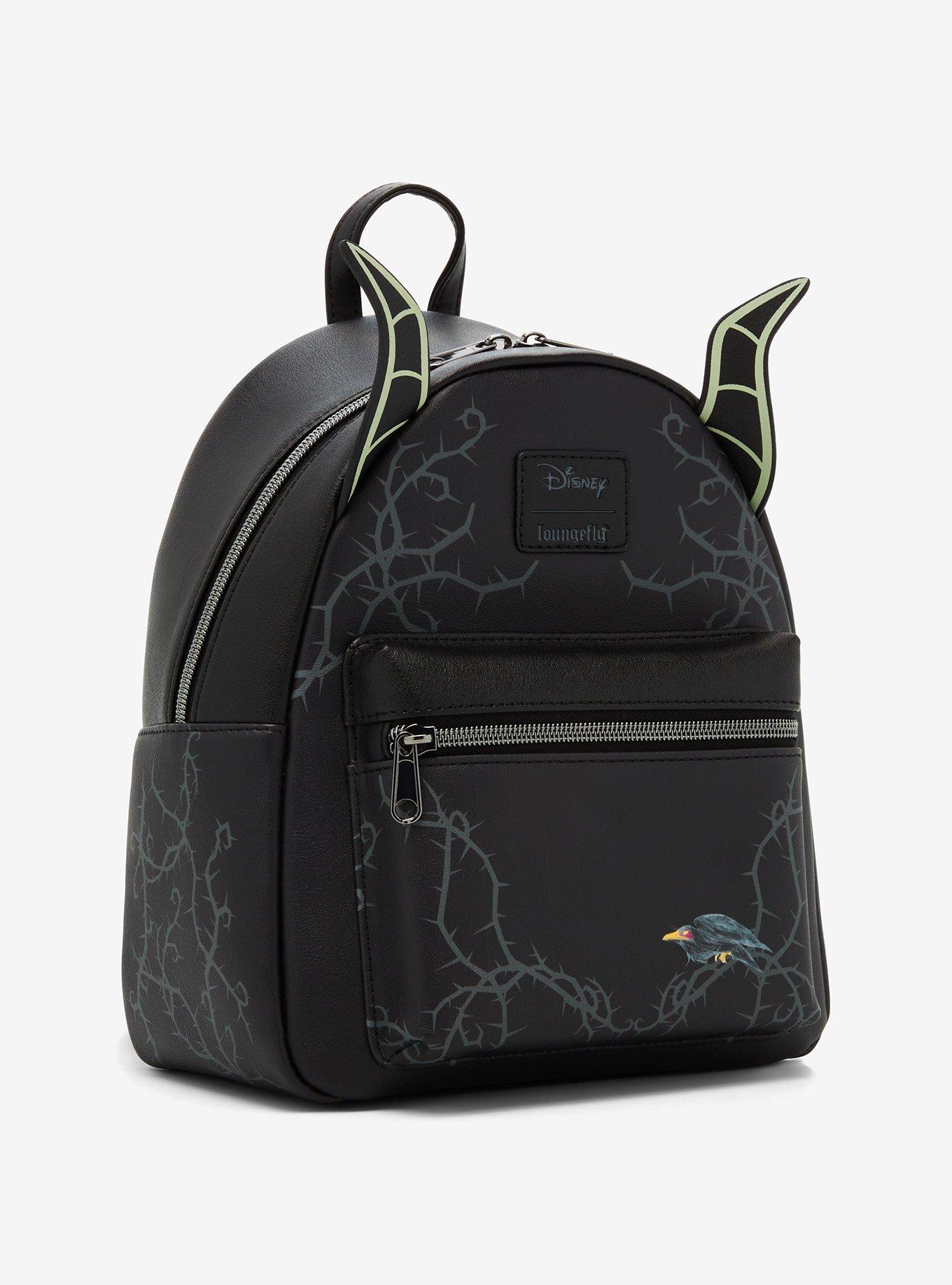 Loungefly Disney Sleeping Beauty Maleficent Glow-In-The-Dark Horns Mini Backpack, , alternate - view 3