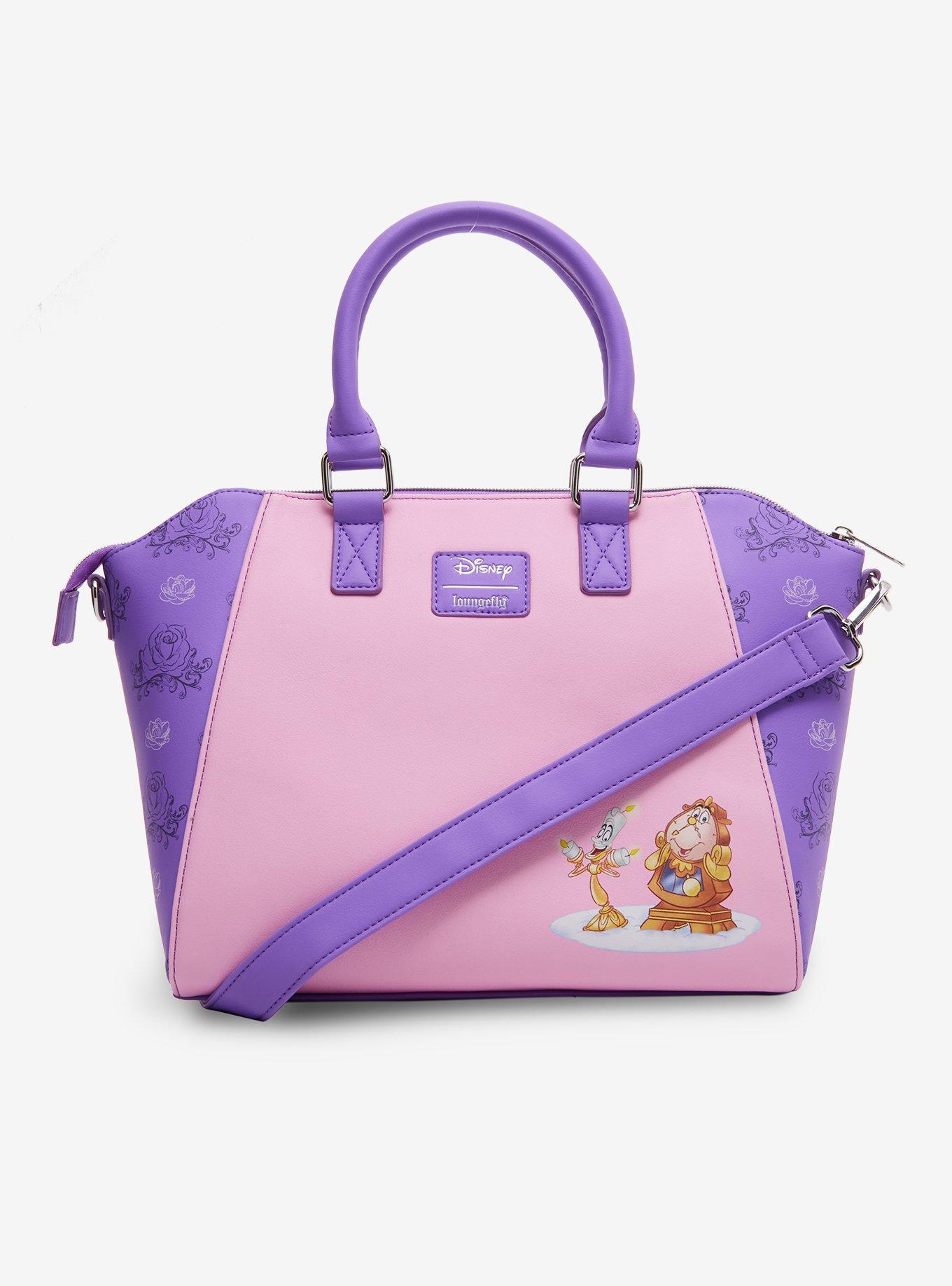 Loungefly Disney Beauty And The Beast Winter Scene Satchel Bag, , alternate - view 3