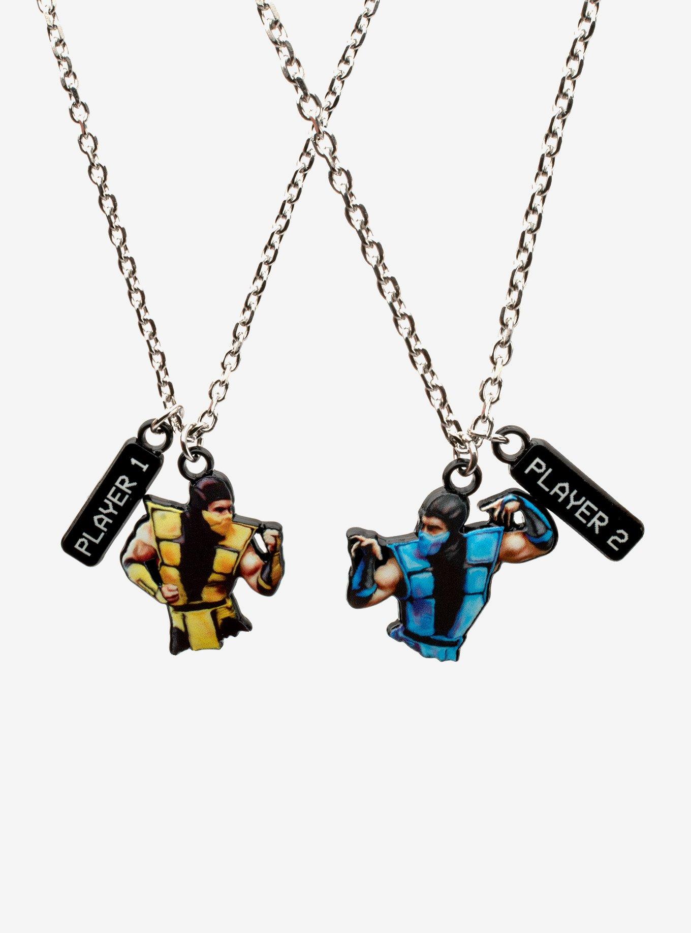Mortal Kombat Scorpion & Sub-Zero Best Friend Necklace Set, , hi-res