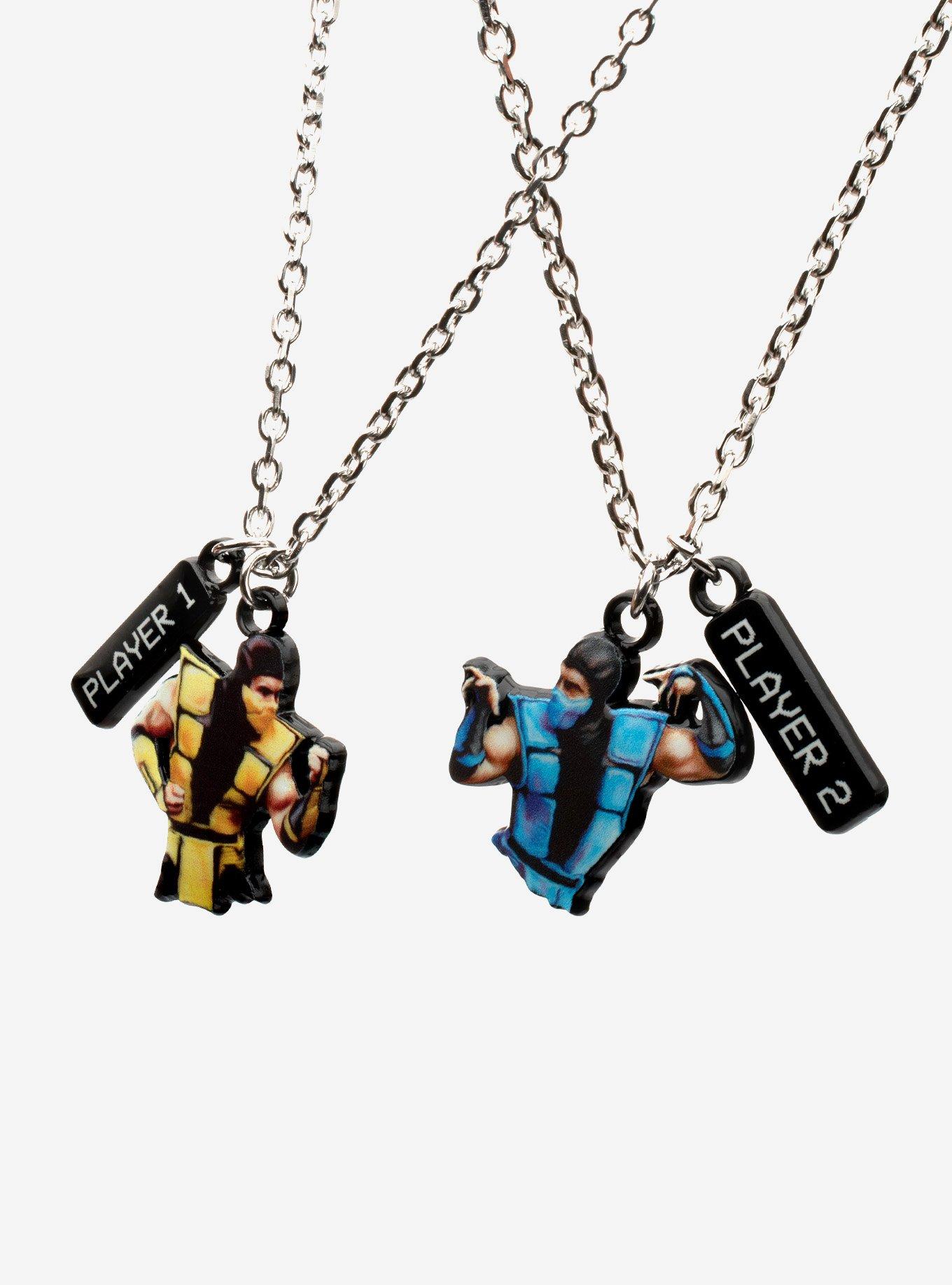 Mortal Kombat Scorpion & Sub-Zero Best Friend Necklace Set, , alternate