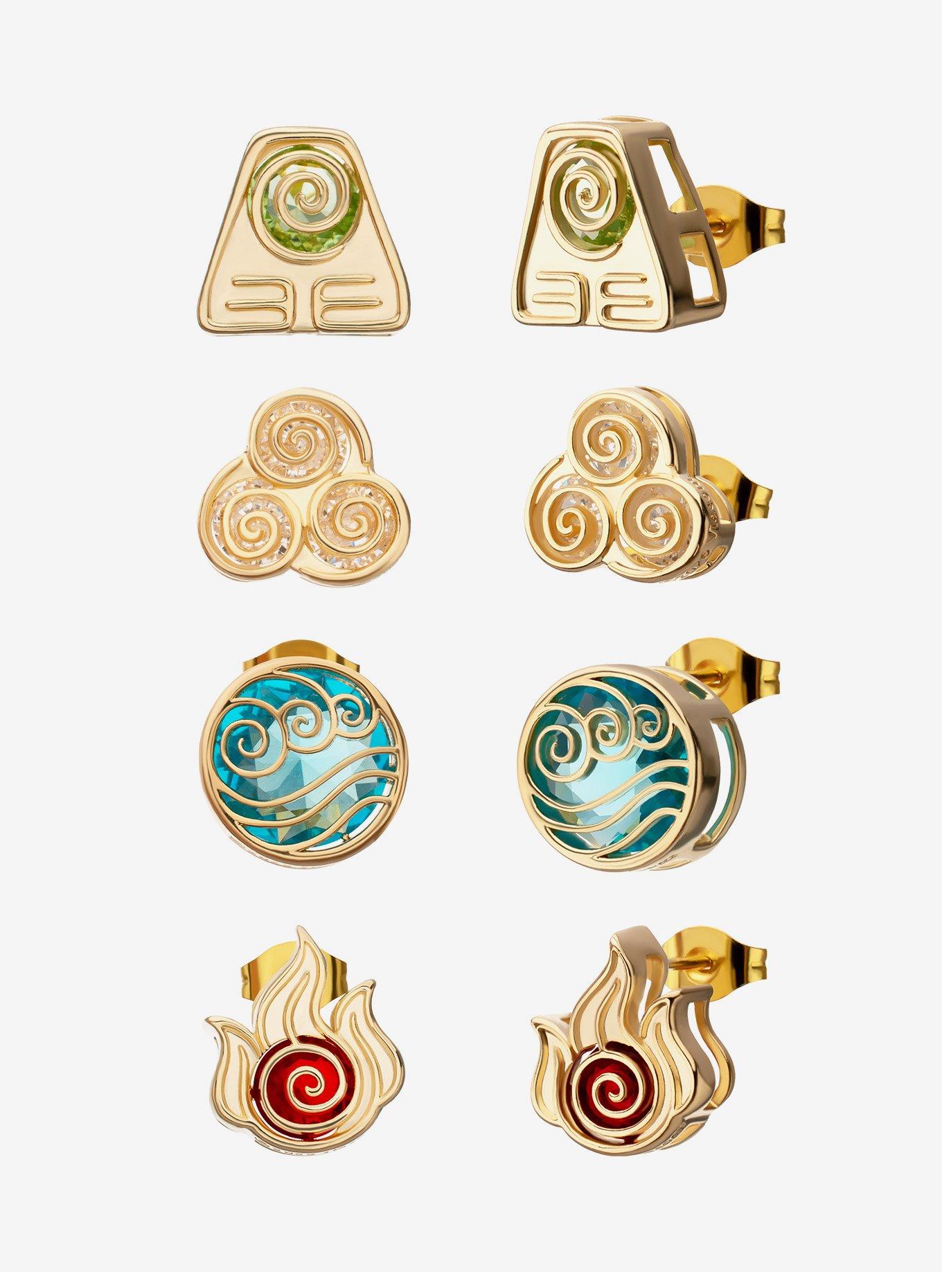 Avatar: The Last Airbender Elements Stud Earring Set, , hi-res