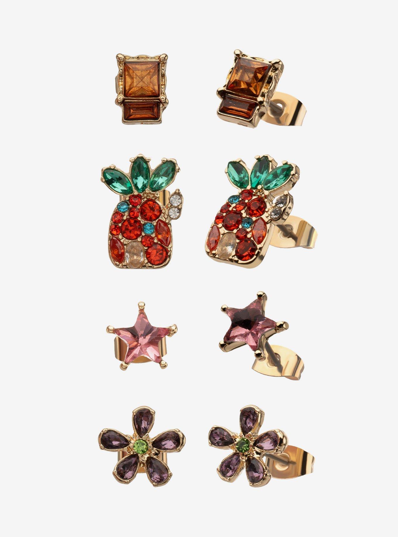 SpongeBob SquarePants Bling Icons Stud Earring Set, , hi-res