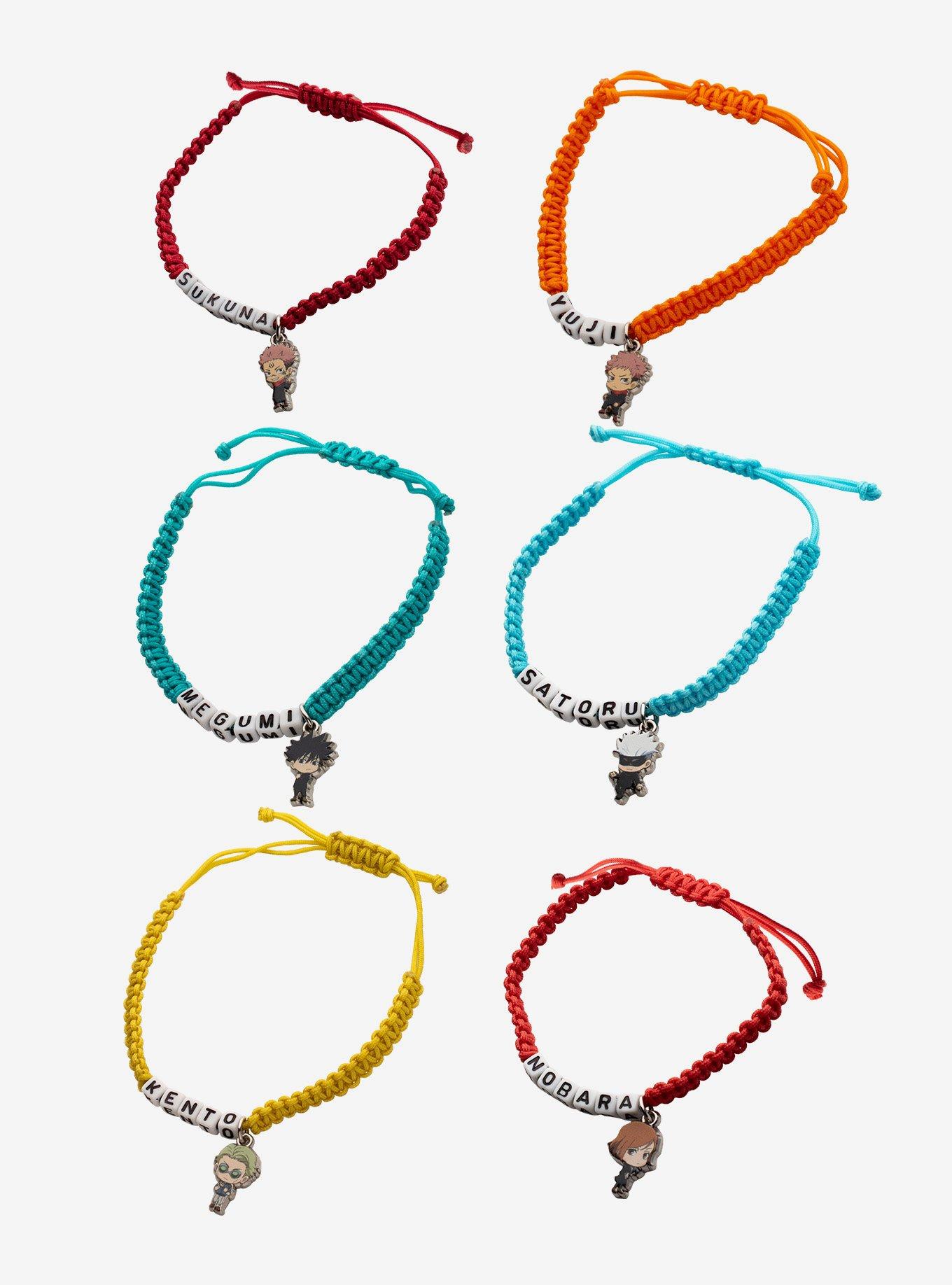 Jujutsu Kaisen Character Cord Bracelet Set, , alternate