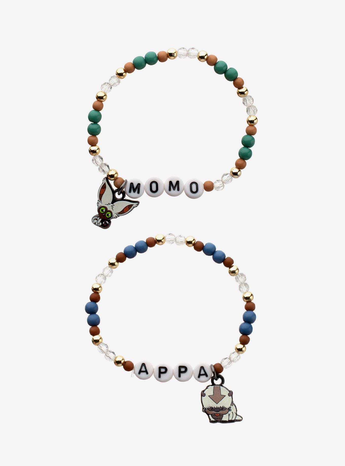 Avatar: The Last Airbender Momo & Appa Best Friend Bead Bracelet Set, , hi-res