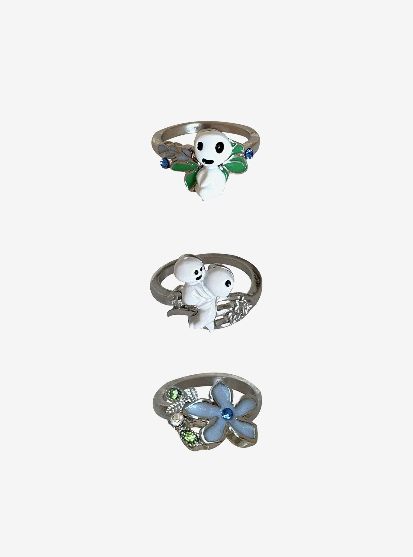 Studio Ghibli&reg; Princess Mononoke Kodama Flower Ring Set, , hi-res