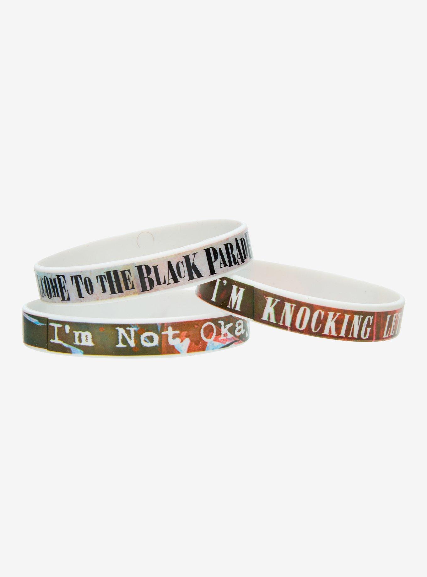 My Chemical Romance Song Lyrics Rubber Bracelet Set, , hi-res