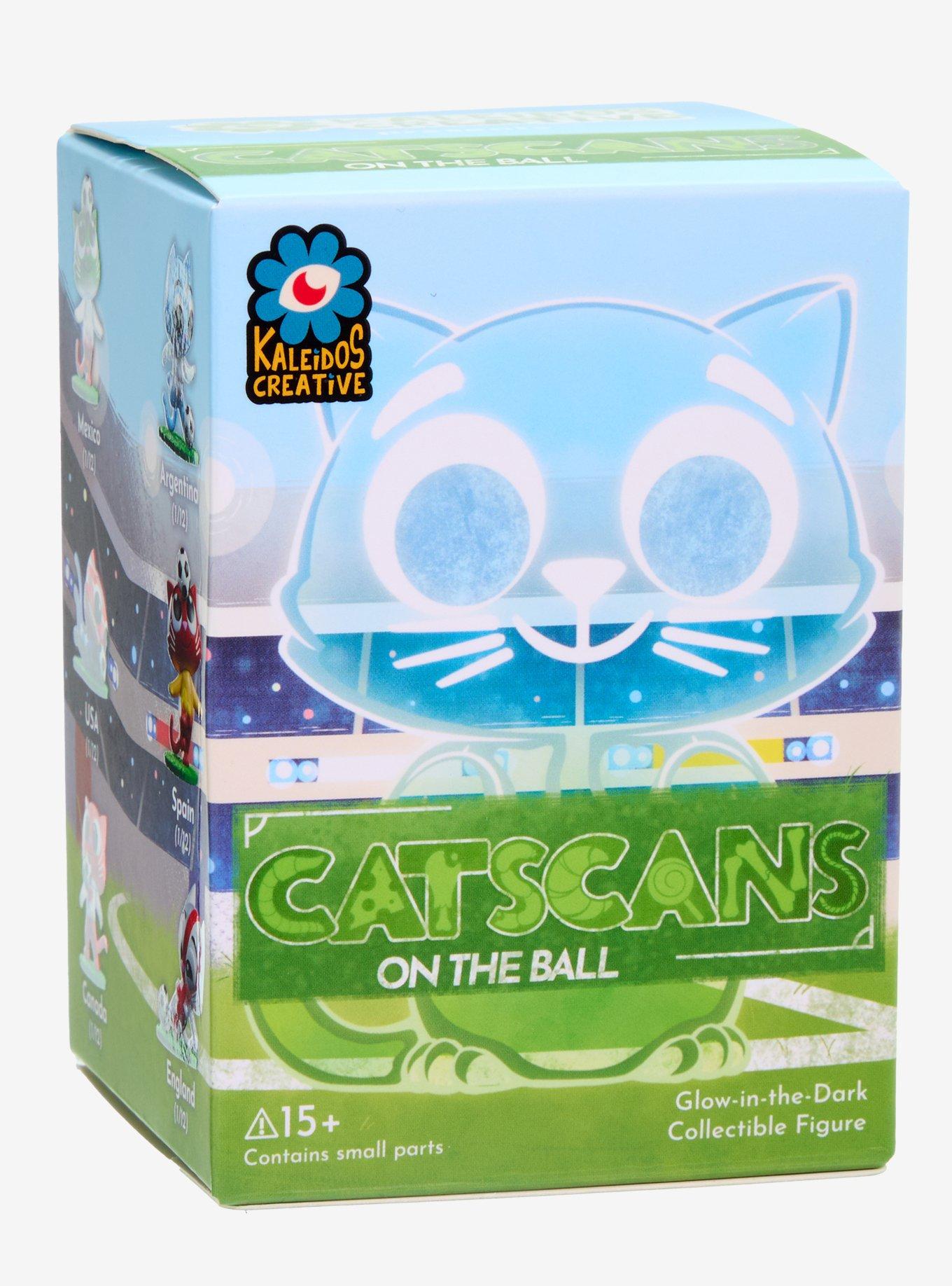 Kaleidos Creative Catscans: On the Ball Glow-in-the-Dark Blind Box Figure, , alternate - view 3