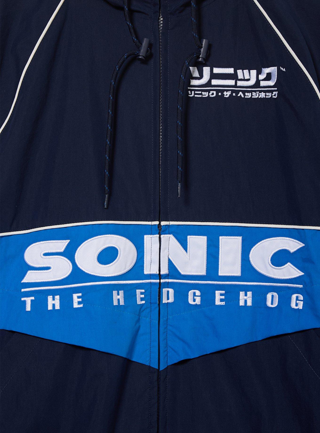 Sonic the Hedgehog 35th Anniversary Windbreaker &mdash; BoxLunch Exclusive, BLUE, alternate - view 3