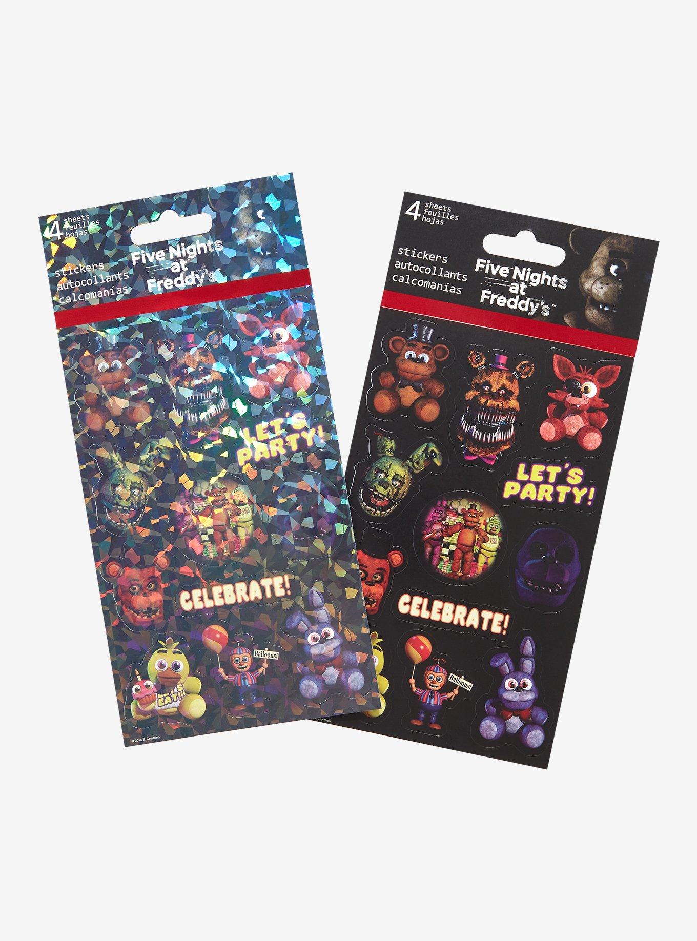 Five Nights At Freddy's Character Sticker Sheets, , hi-res