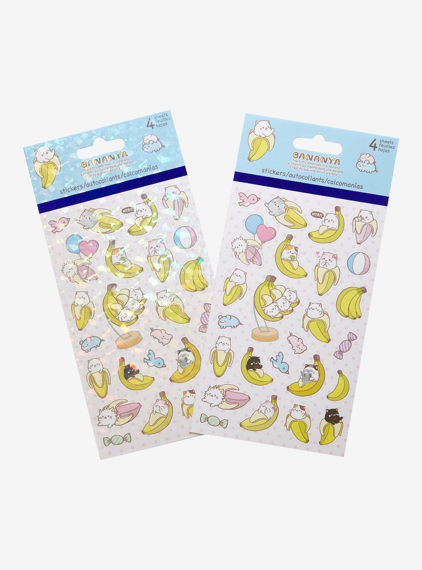 Bananya Character Sticker Sheets, , hi-res