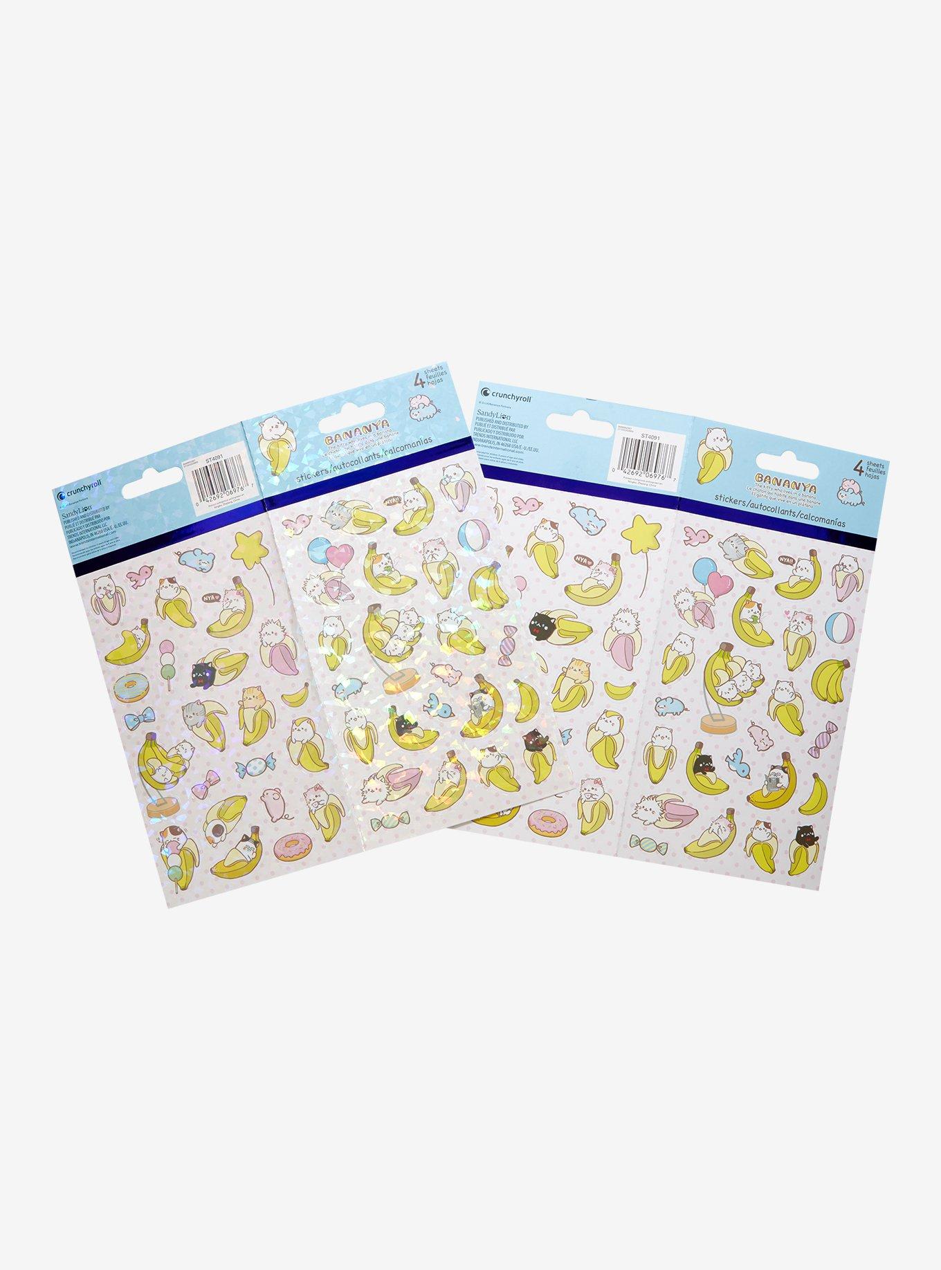 Bananya Character Sticker Sheets, , alternate