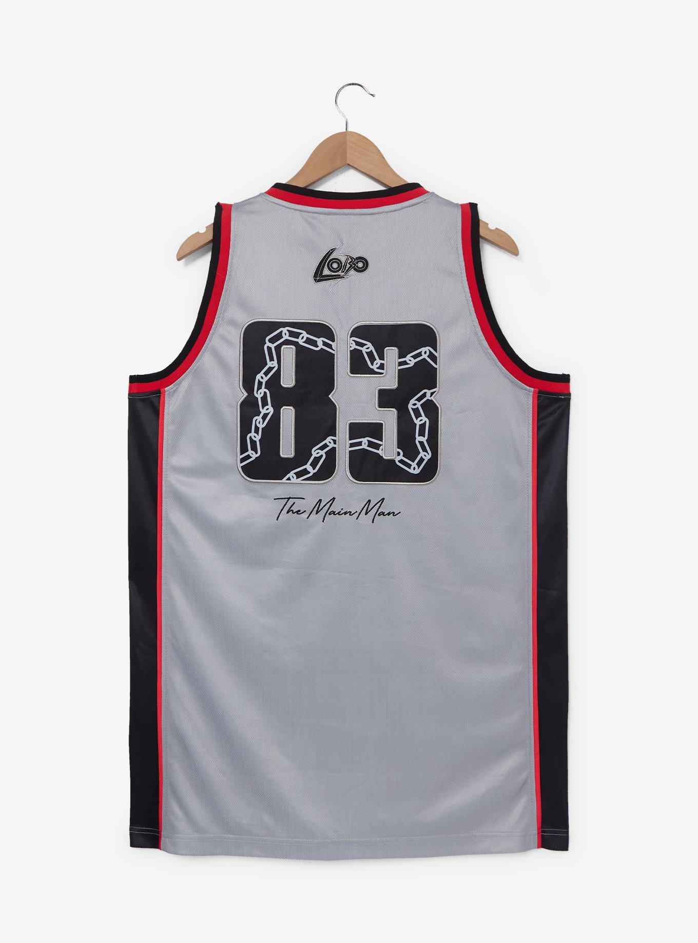 DC Comics Supergirl Lobo Basketball Jersey &mdash; BoxLunch Exclusive, GREY, alternate