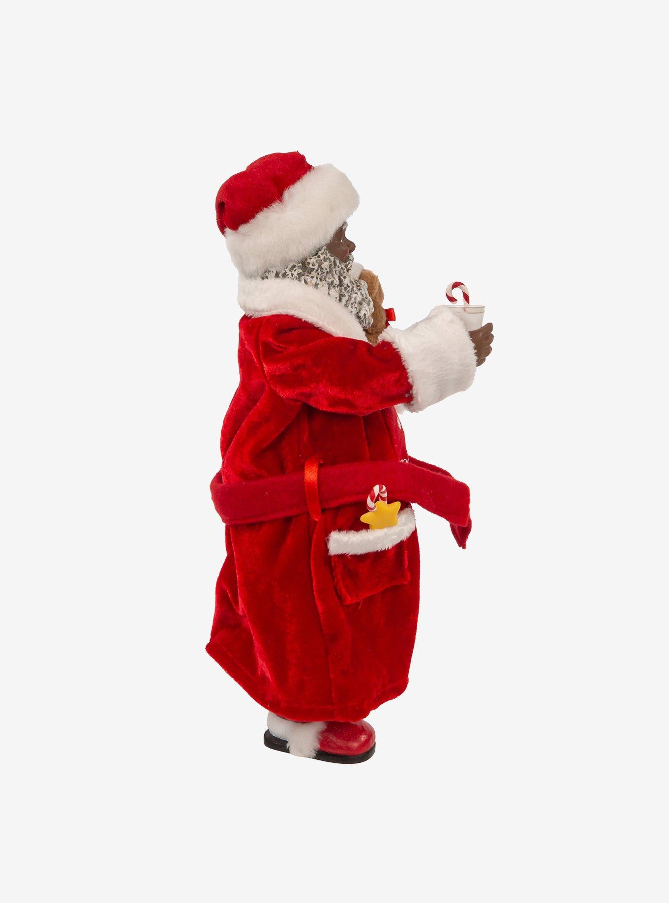10.5-Inch Fabriche Santa in Pajamas and Robe, , alternate - view 2