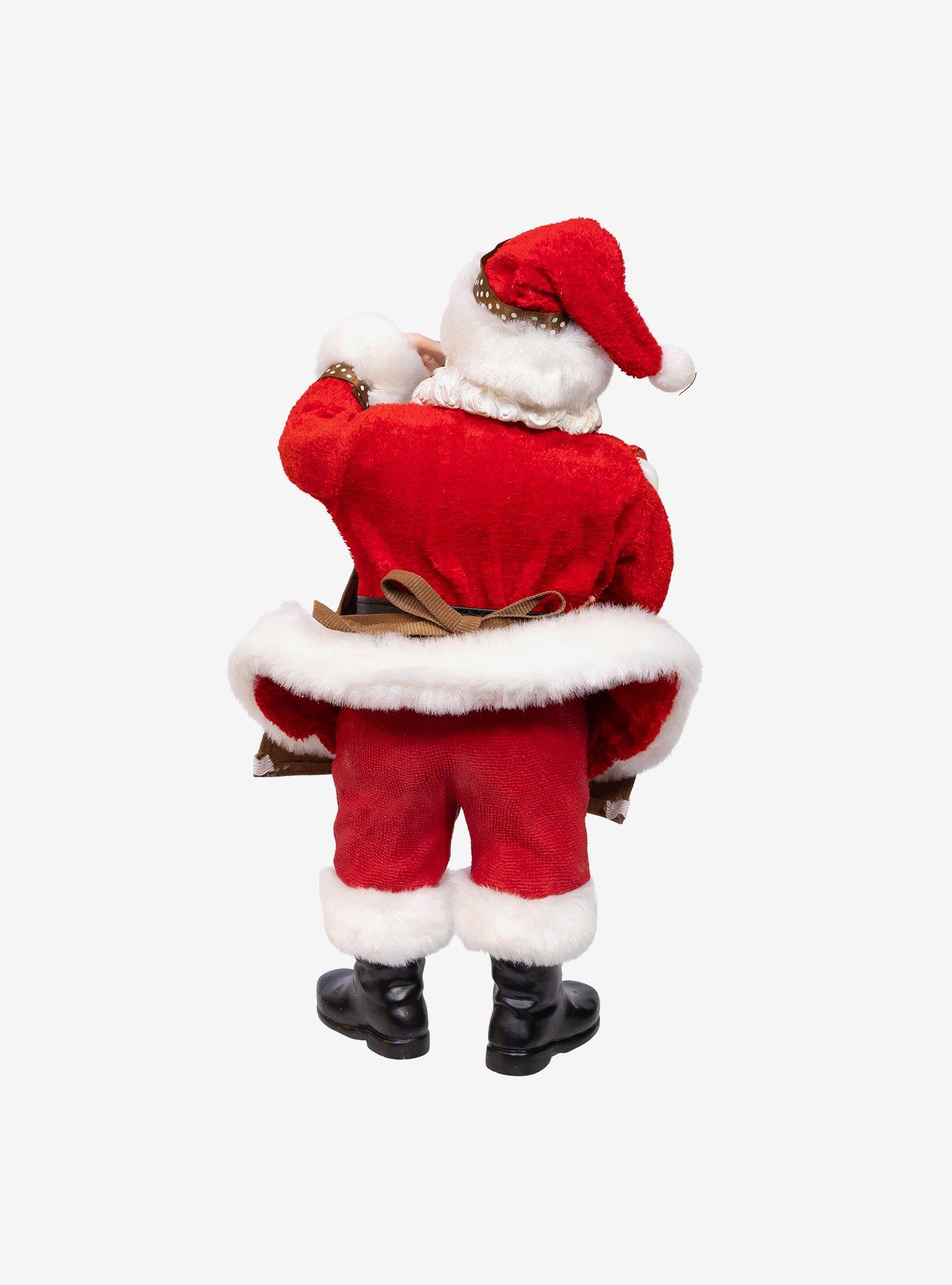 10.5-Inch Fabriche Santa with Oversized -InchI Love Coffee-Inch Cup and Creamer, , alternate