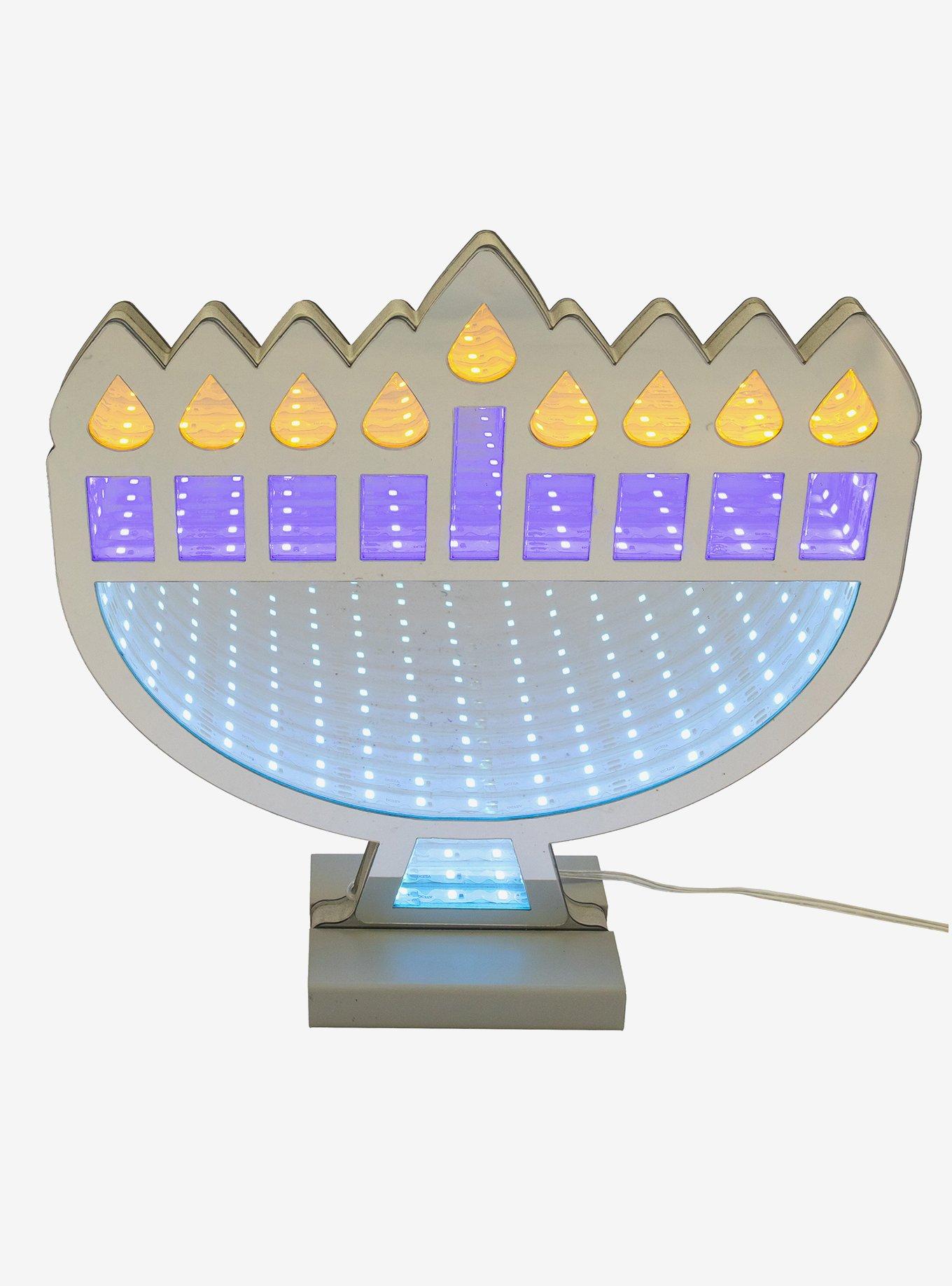 9.84-Inch Menorah Infinity Light, , alternate