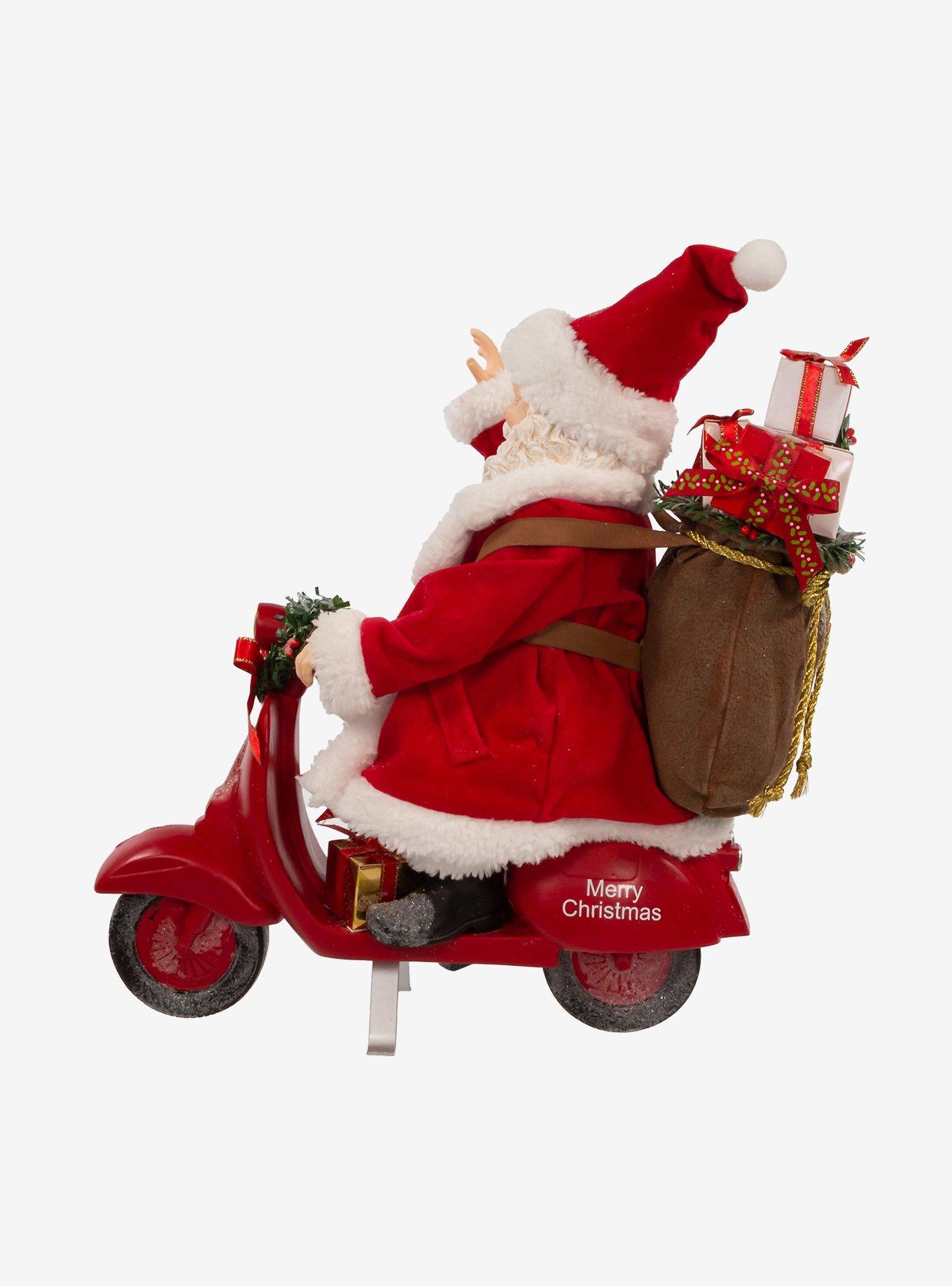 10-Inch Fabriche Santa on Scooter, , alternate
